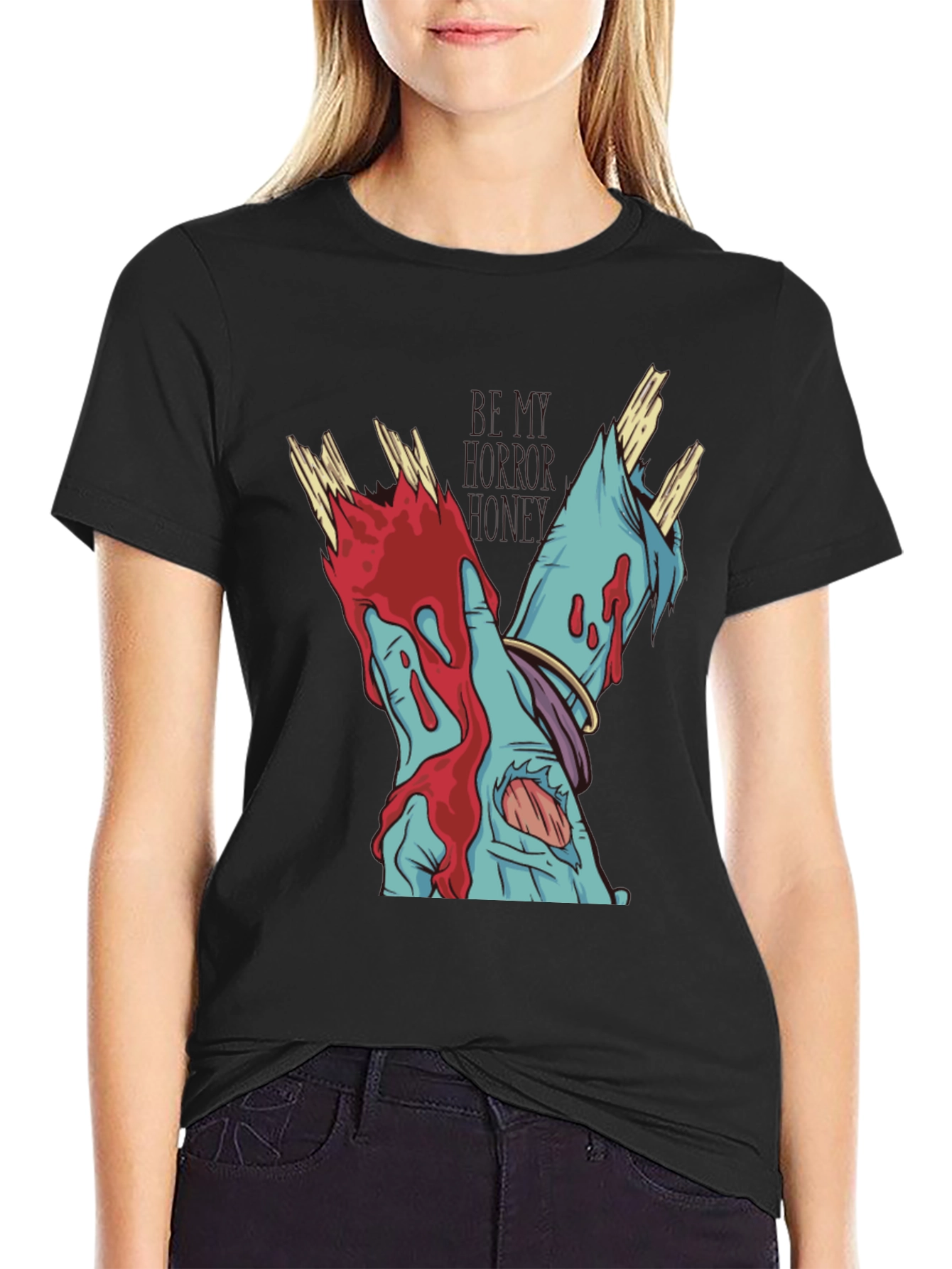 Zombie Hands Black T-Shirt