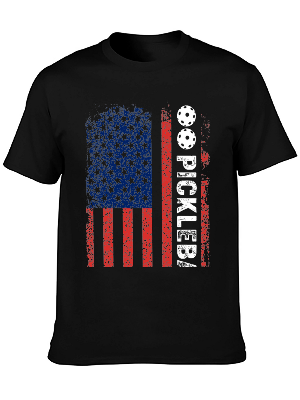 Pickleball American Flag Graphic Tee
