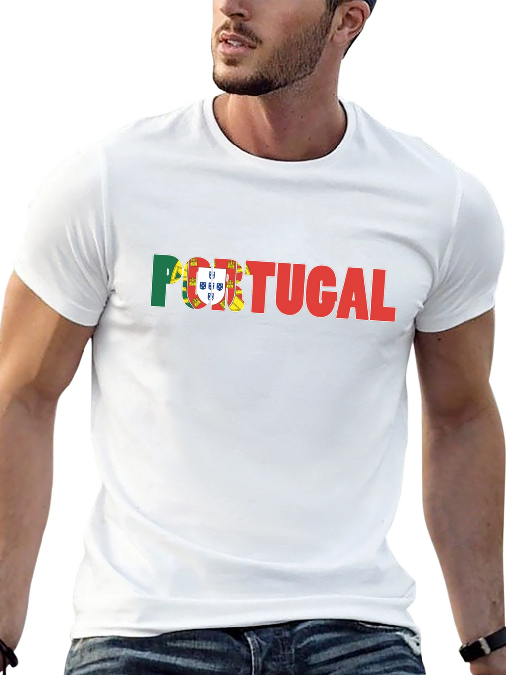 Portugal Flag Graphic T-Shirt