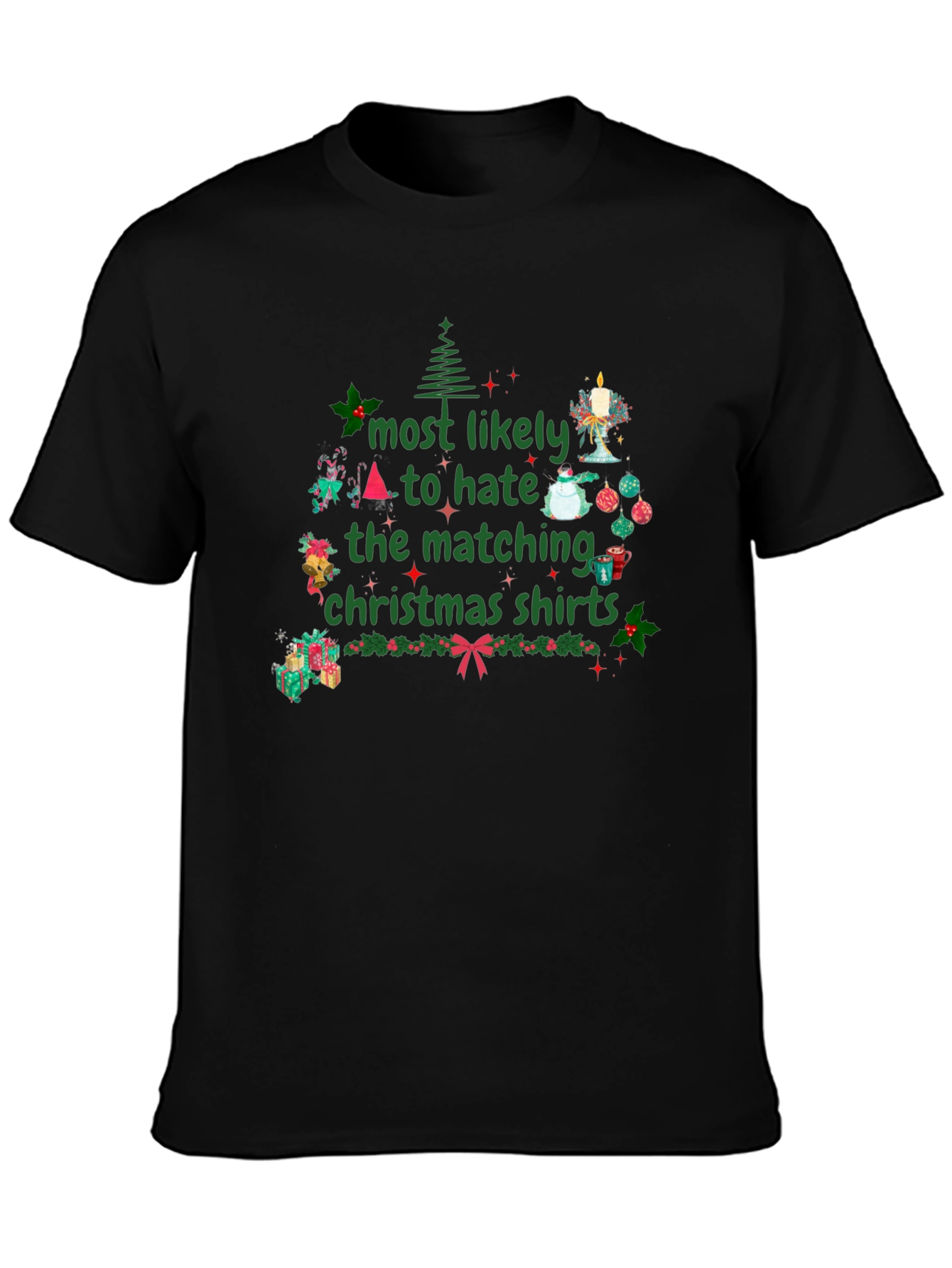 Hate Matching Christmas Shirts T-Shirt