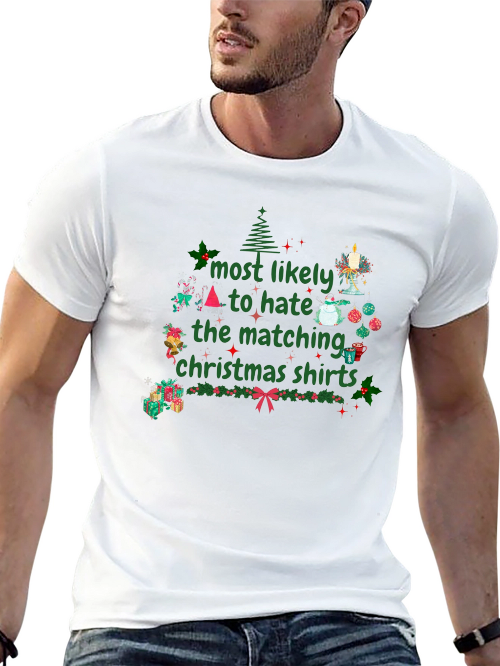 Hate Matching Christmas Shirts T-Shirt