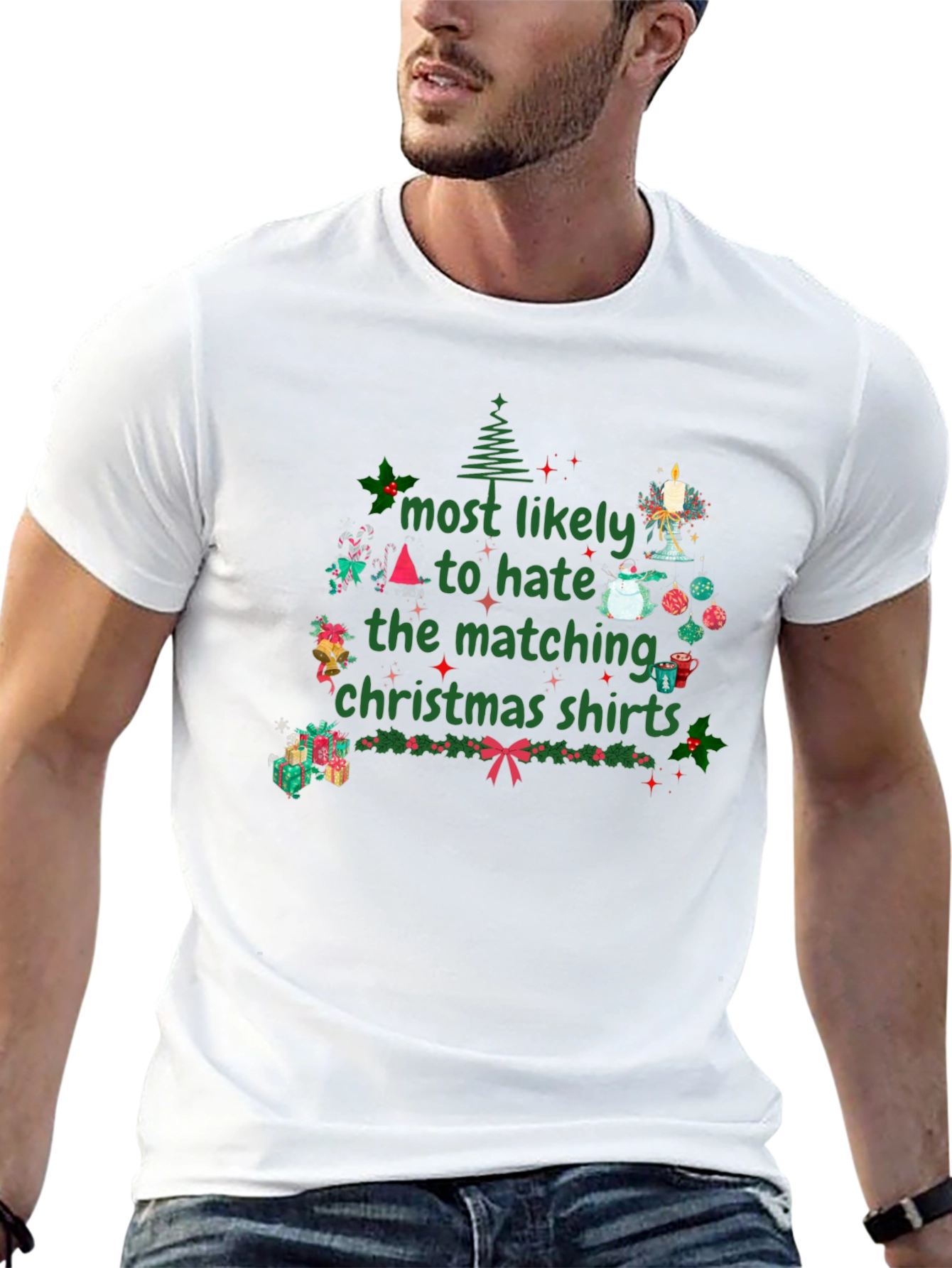 Hate Matching Christmas Shirts T-Shirt