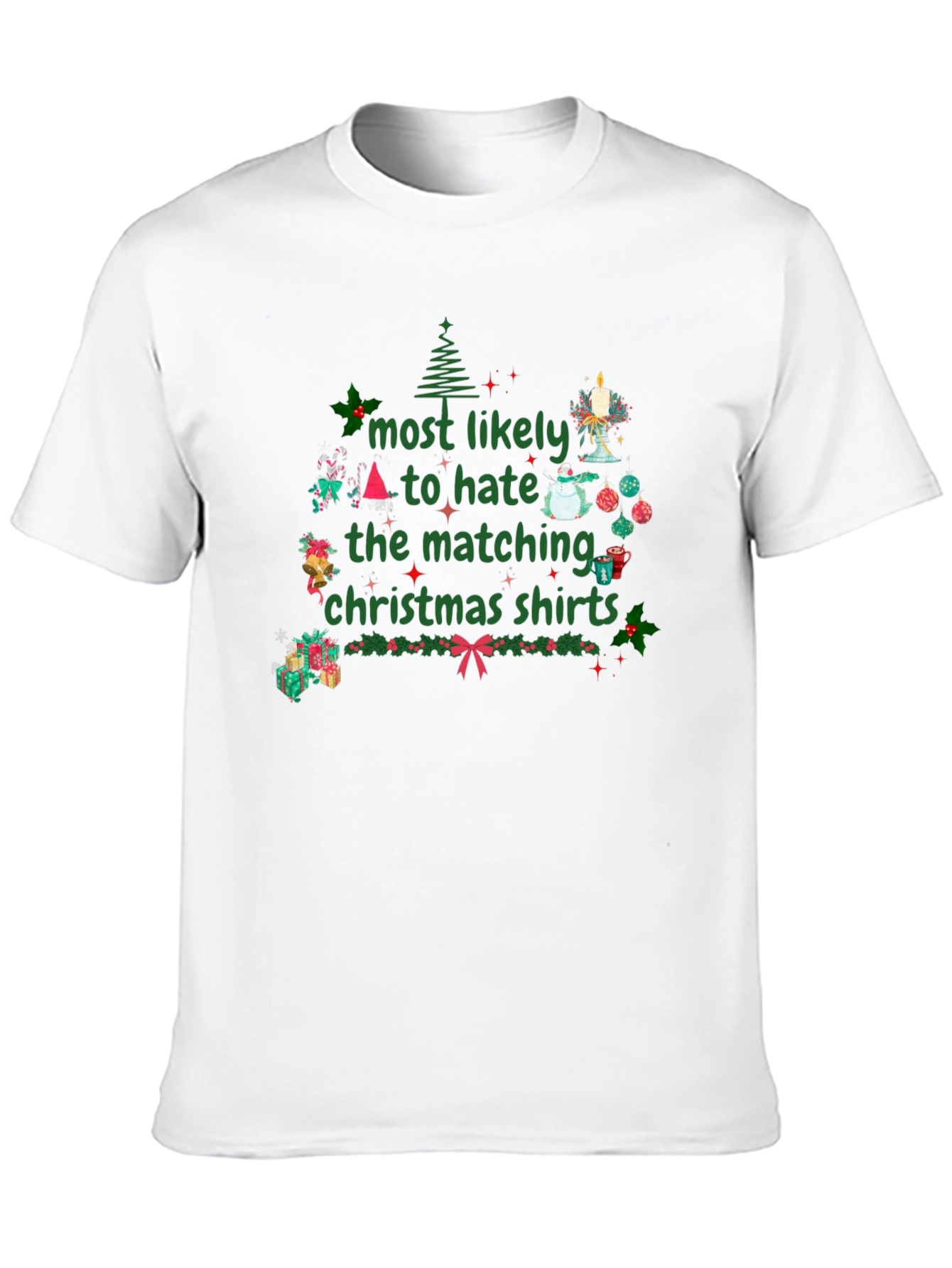 Hate Matching Christmas Shirts T-Shirt