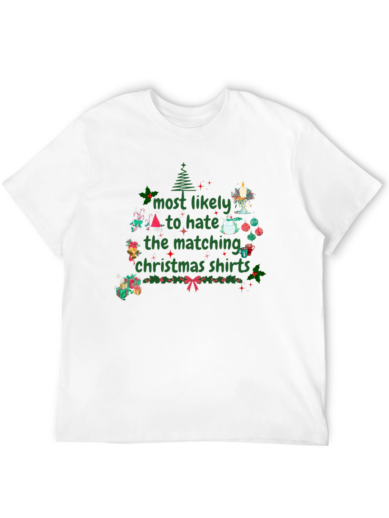 Hate Matching Christmas Shirts T-Shirt