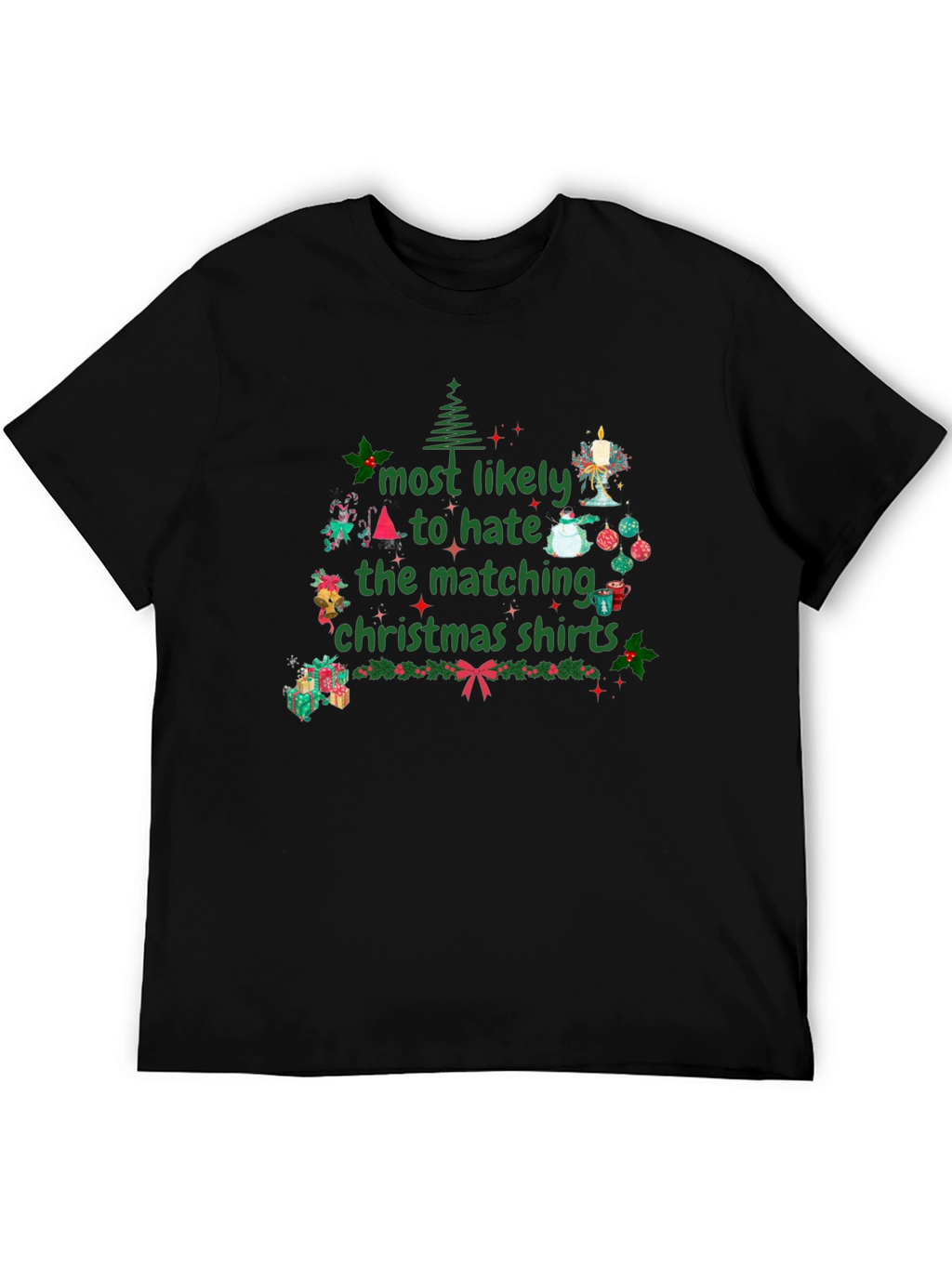 Hate Matching Christmas Shirts T-Shirt