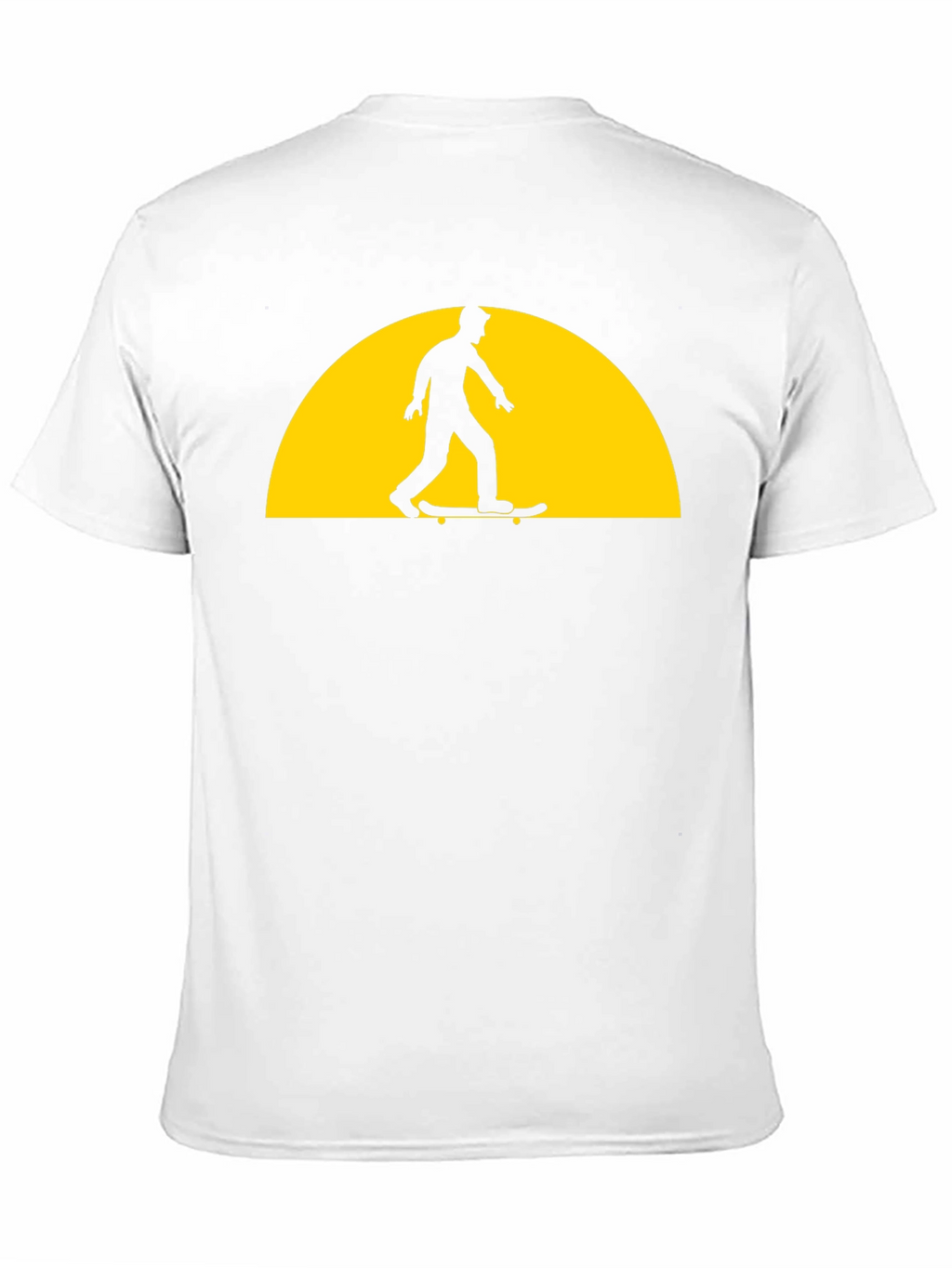 Skateboarder Silhouette Graphic Tee - Black