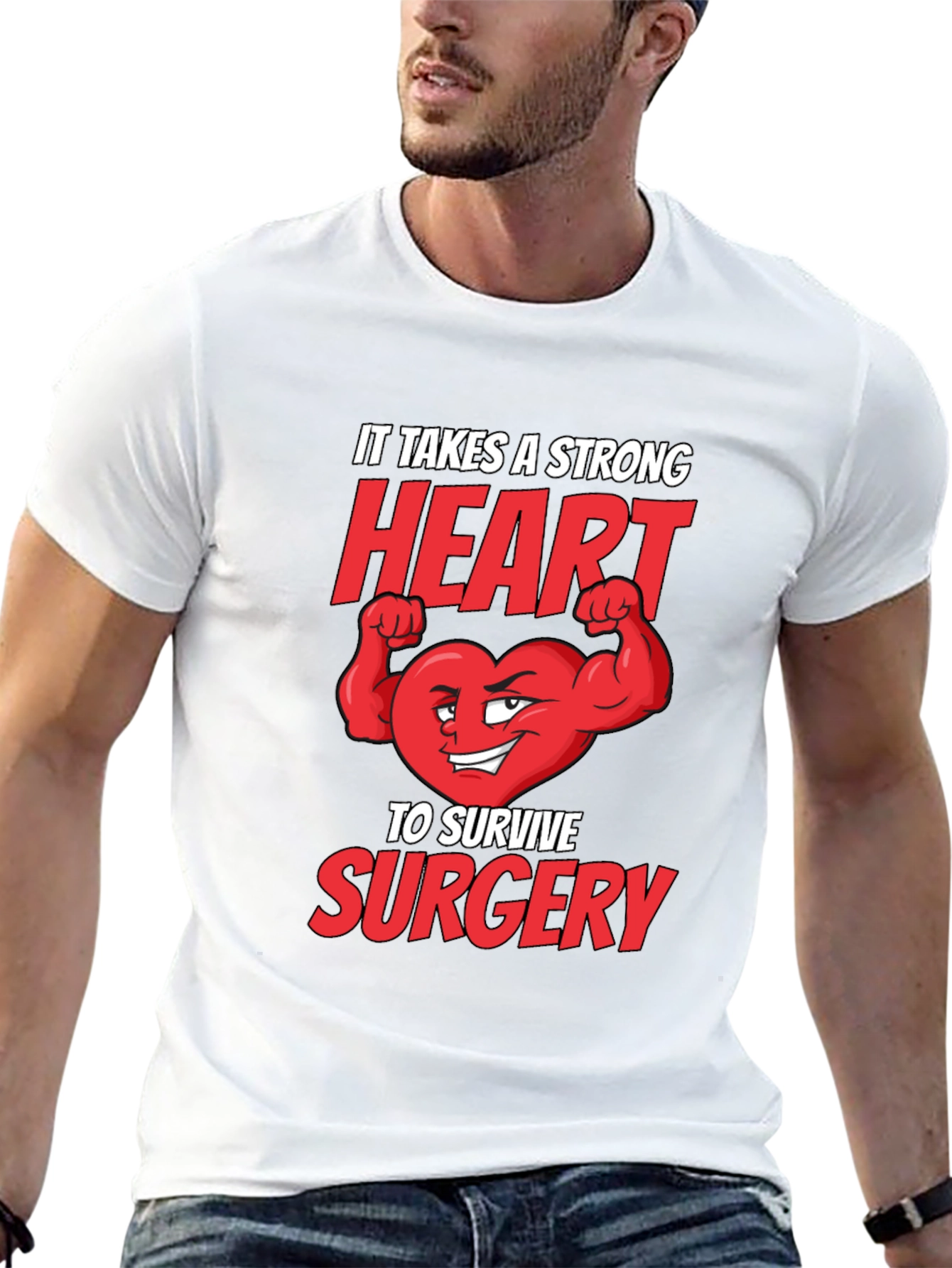 Strong Heart Surgery T-Shirt - Get Well Gift
