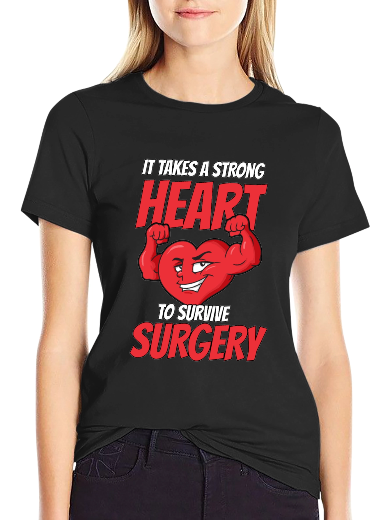 Strong Heart Surgery T-Shirt - Get Well Gift
