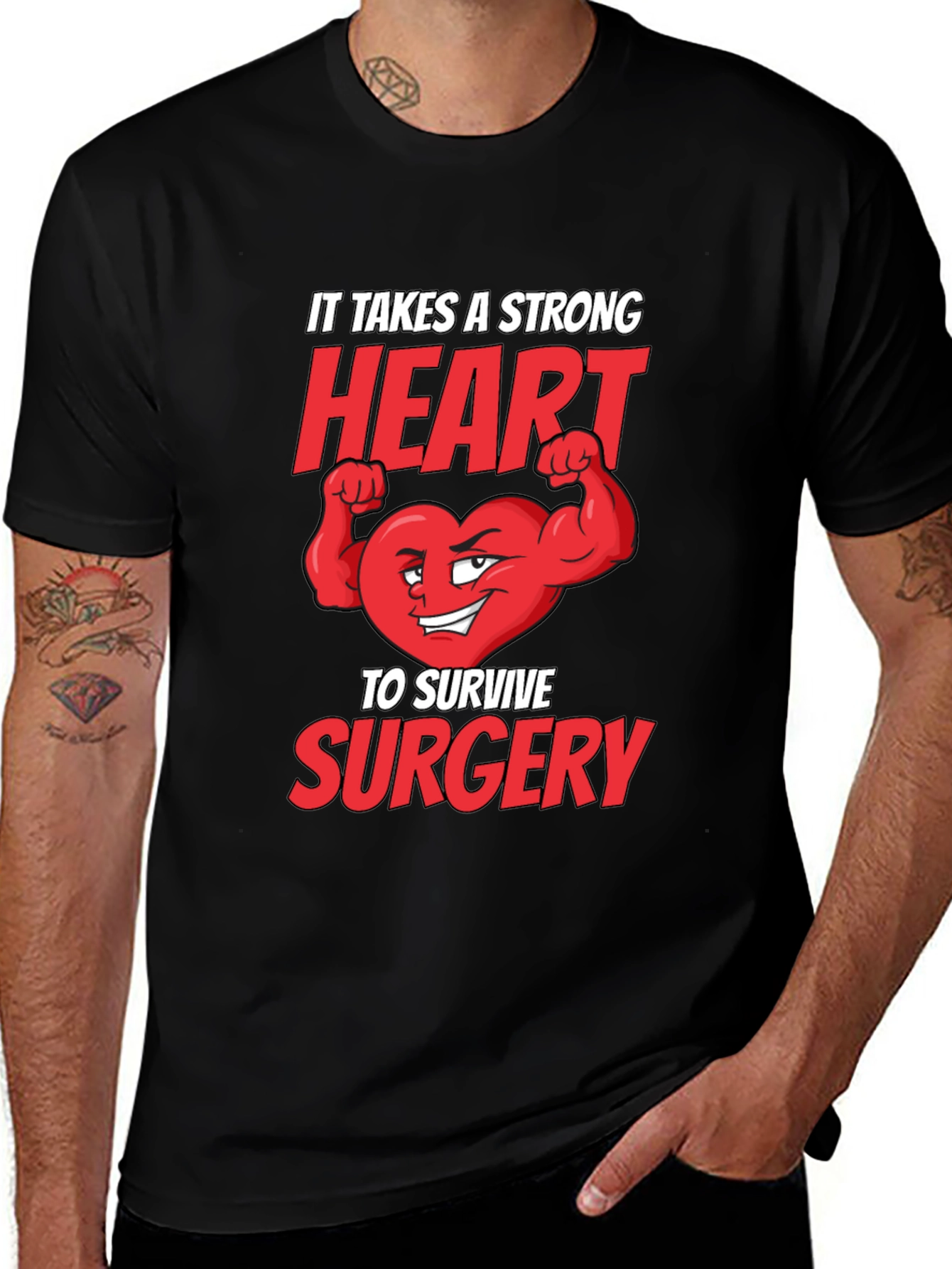 Strong Heart Surgery T-Shirt - Get Well Gift