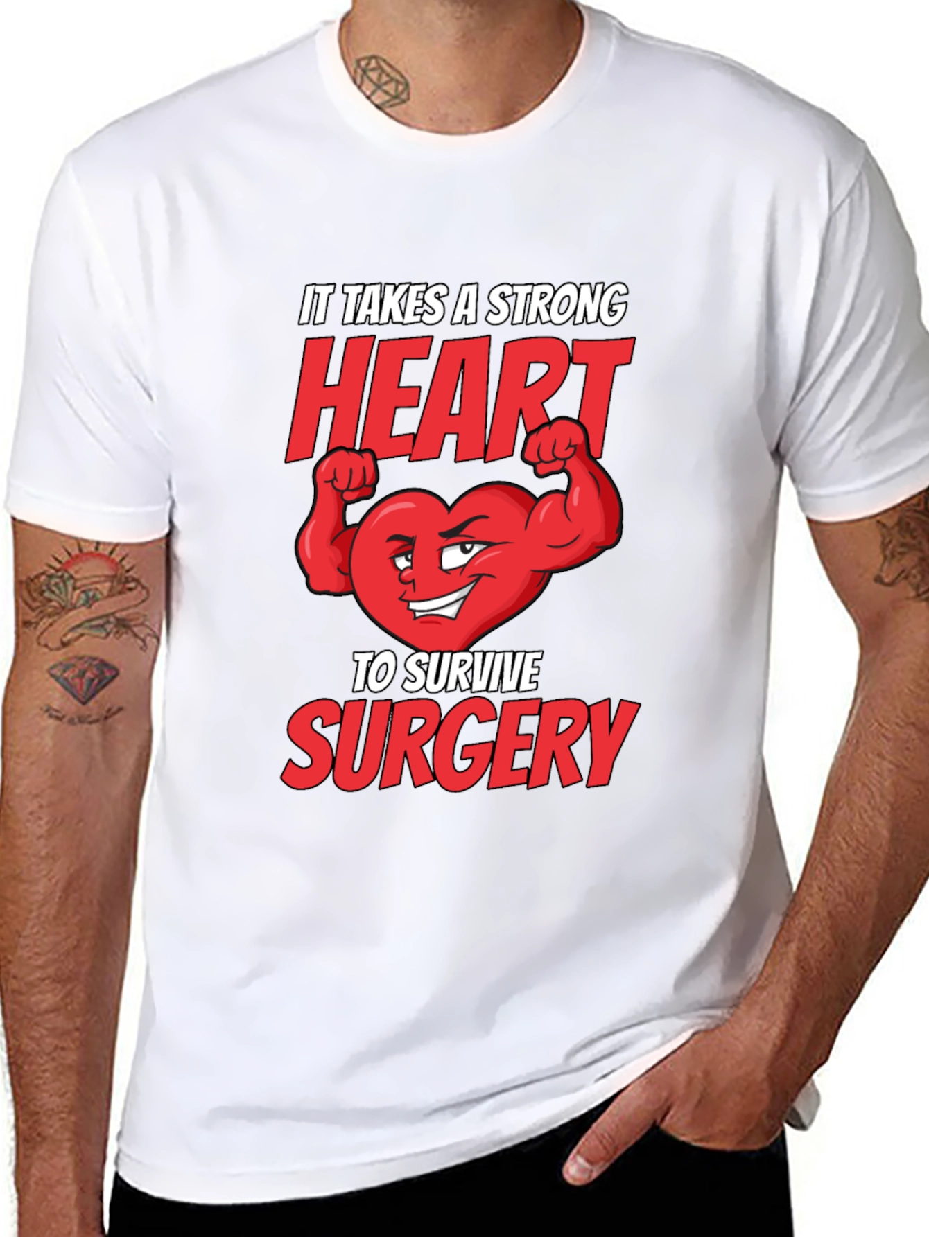 Strong Heart Surgery T-Shirt - Get Well Gift