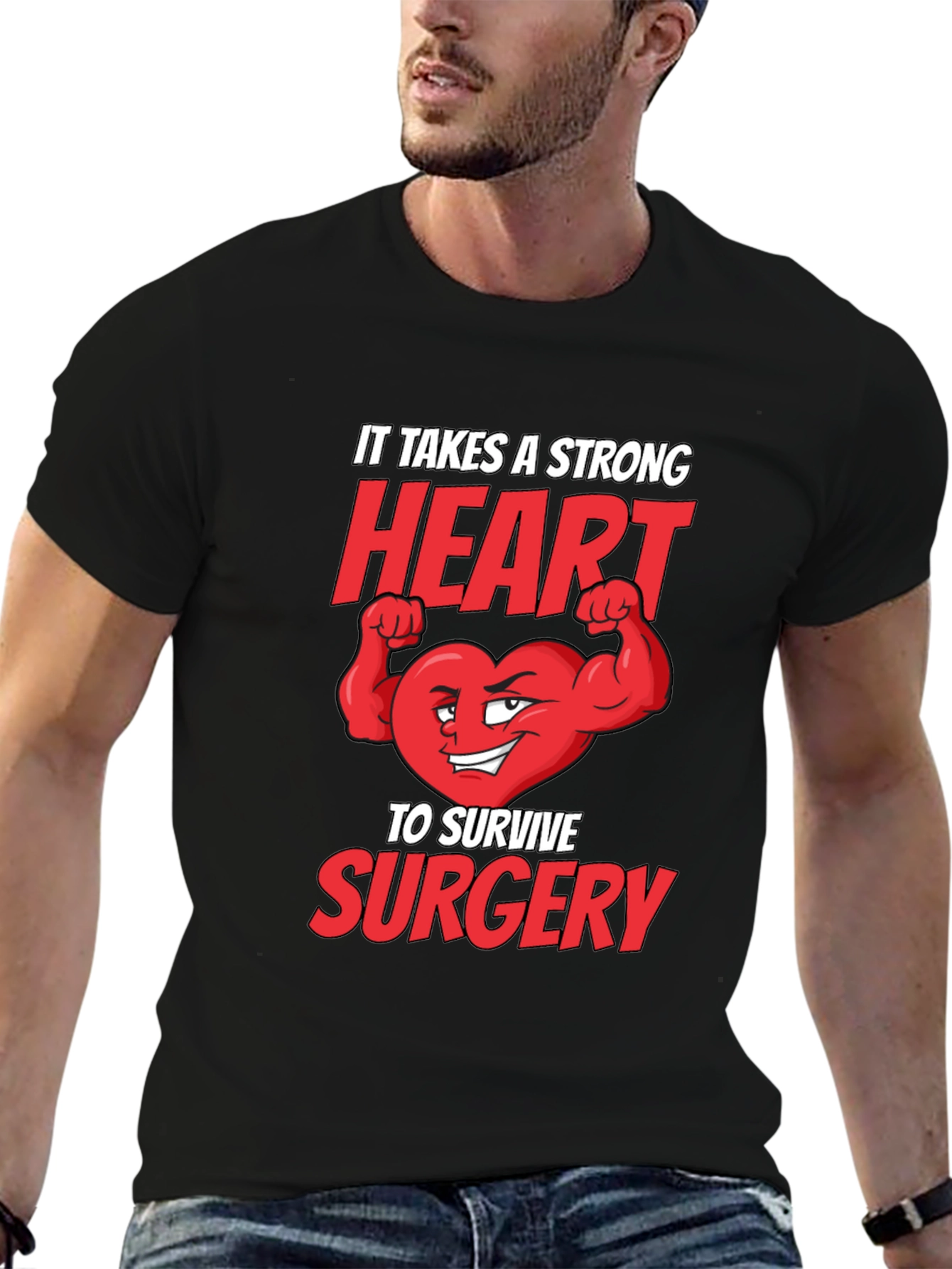 Strong Heart Surgery T-Shirt - Get Well Gift