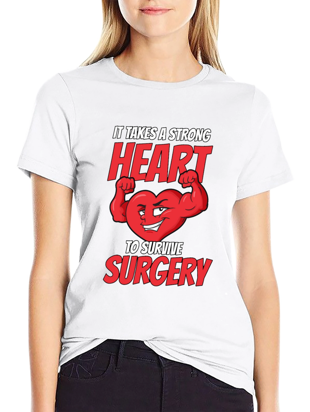 Strong Heart Surgery T-Shirt - Get Well Gift