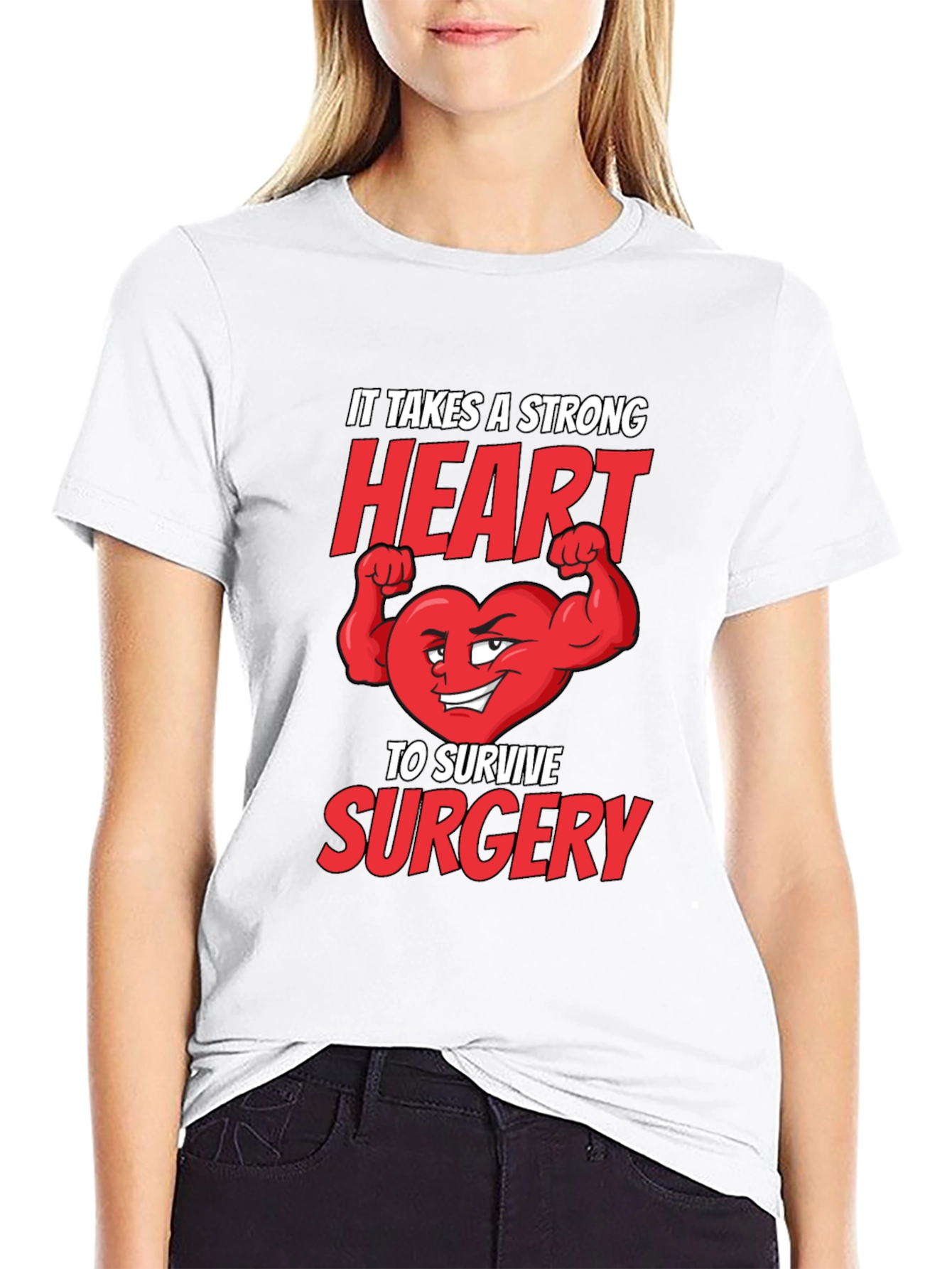 Strong Heart Surgery T-Shirt - Get Well Gift
