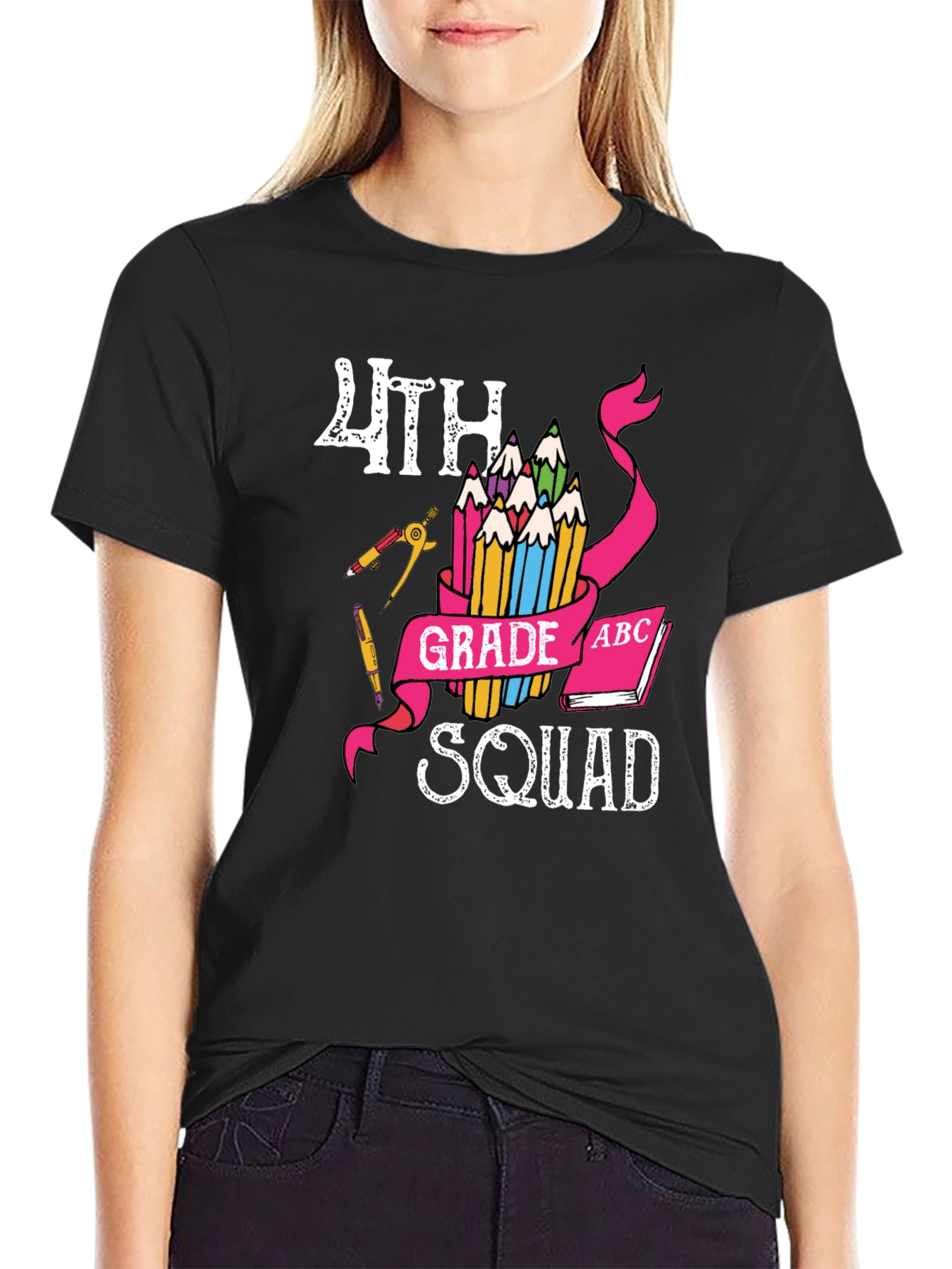 4th Grade Squad T-Shirt - Back to School Teacher Student Team Tee