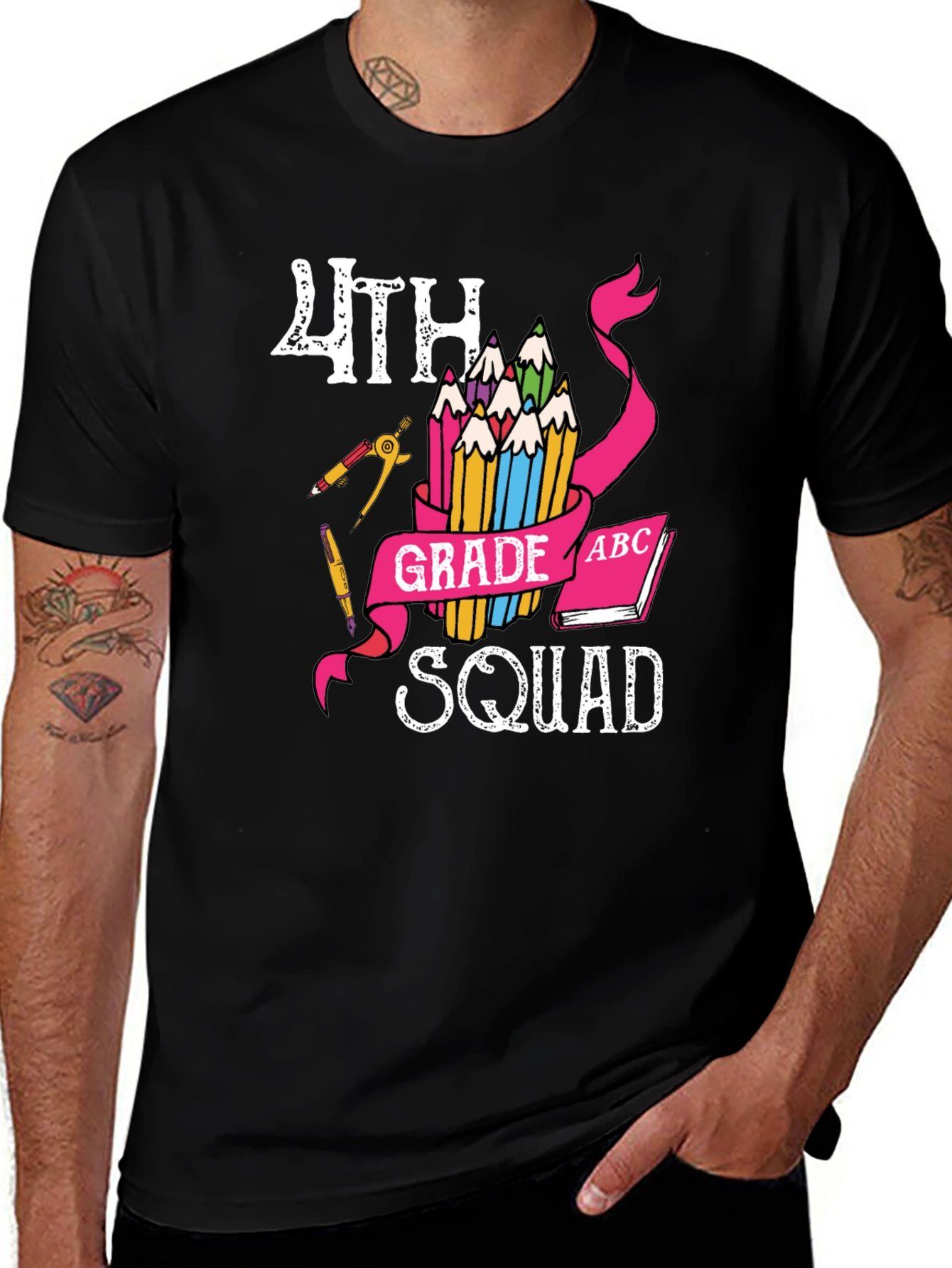 4th Grade Squad T-Shirt - Back to School Teacher Student Team Tee