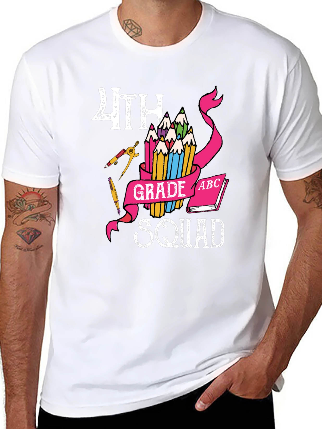 4th Grade Squad T-Shirt - Back to School Teacher Student Team Tee