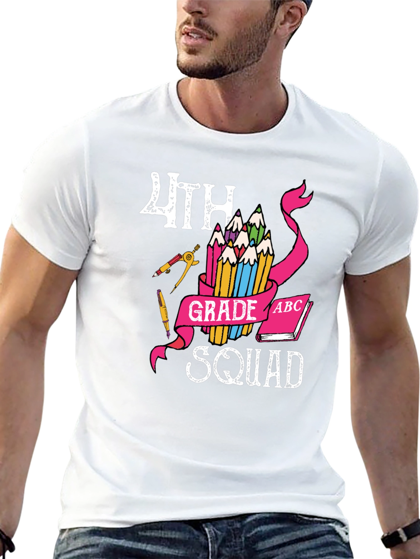 4th Grade Squad T-Shirt - Back to School Teacher Student Team Tee