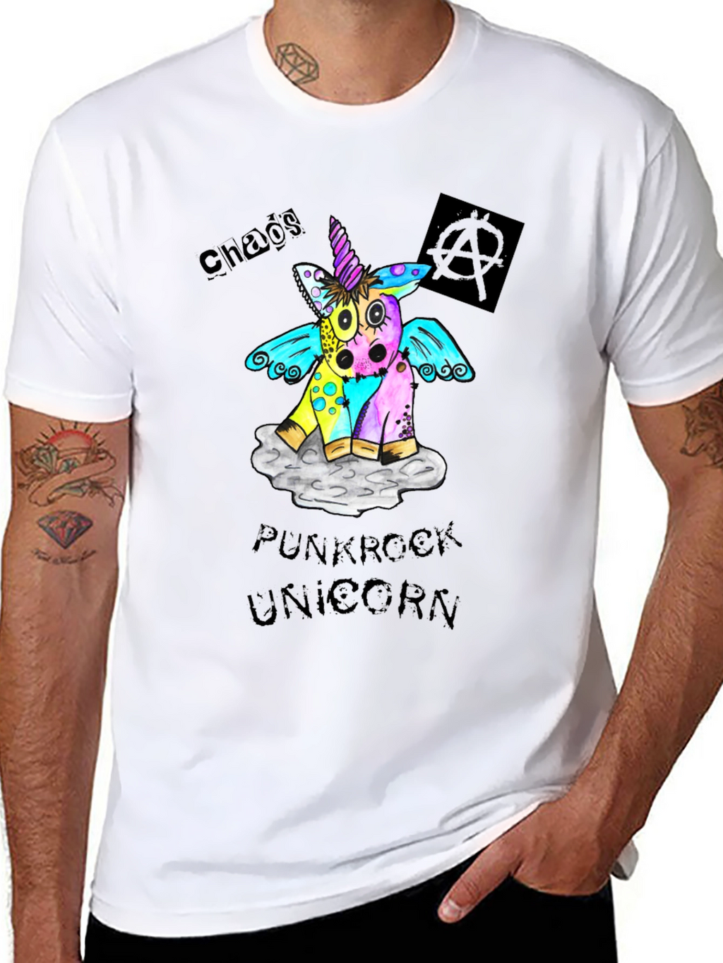 Chaos Punkrock Unicorn T-Shirt