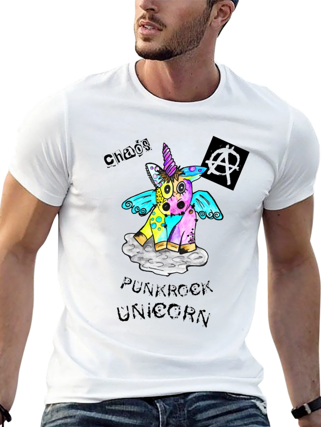 Chaos Punkrock Unicorn T-Shirt