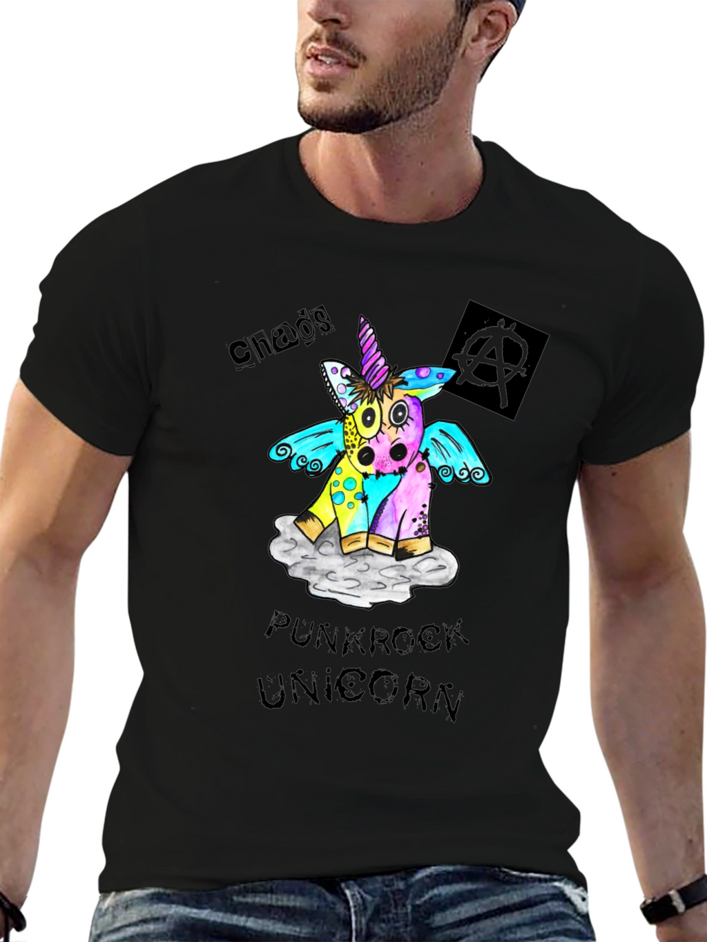 Chaos Punkrock Unicorn T-Shirt
