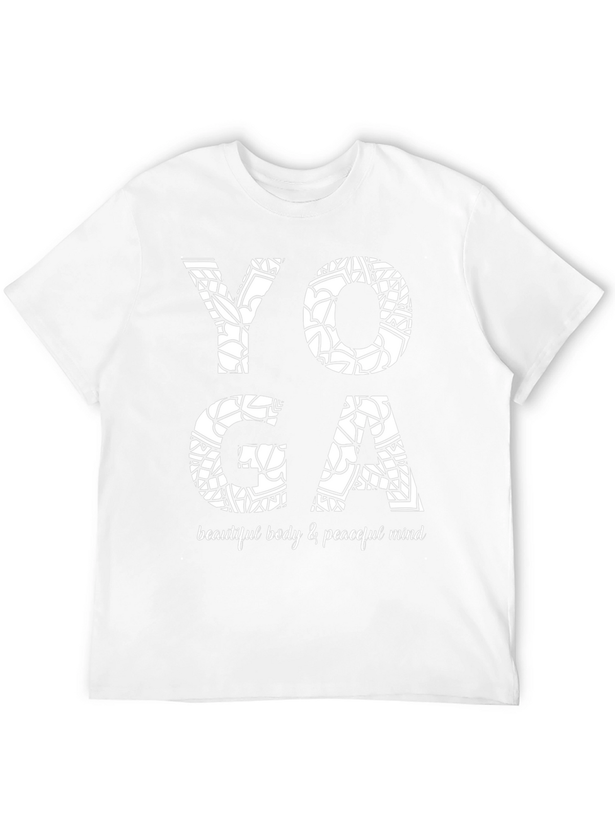 Yoga Mandala Graphic Tee - Beautiful Body & Peaceful Mind