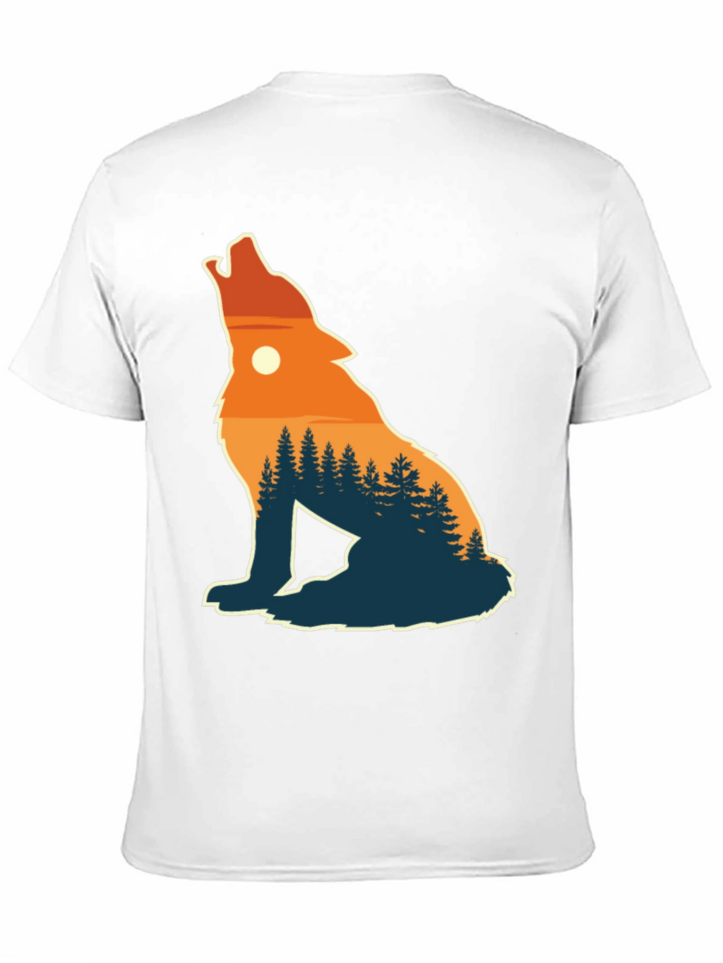 Wolf Silhouette Nature T-Shirt