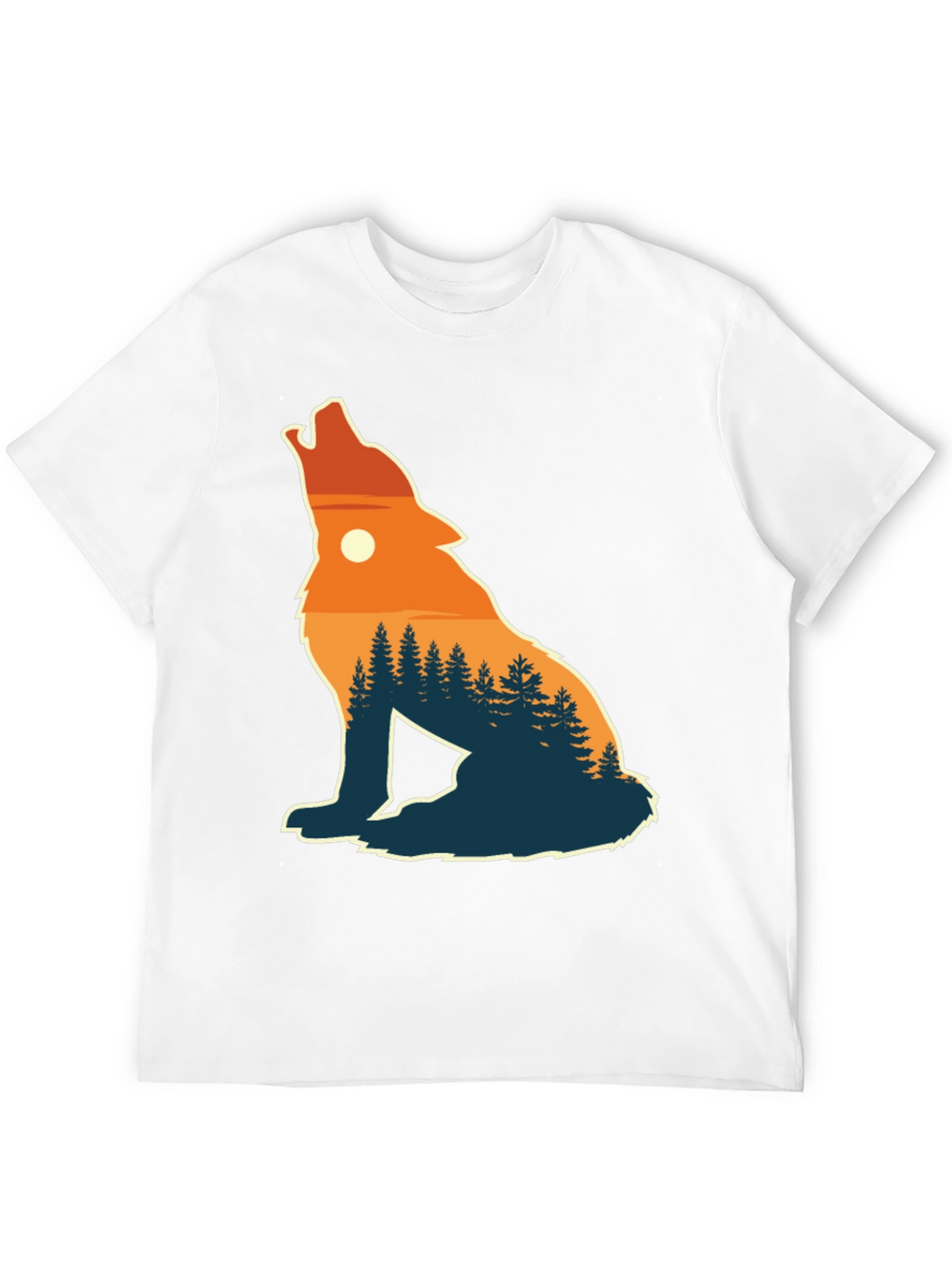 Wolf Silhouette Nature T-Shirt