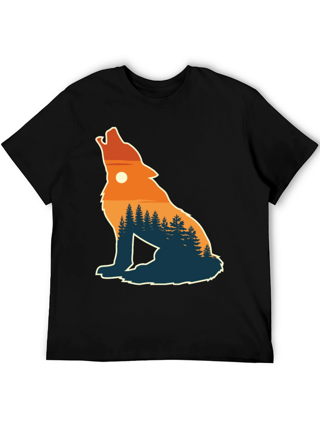 Wolf Silhouette Nature T-Shirt