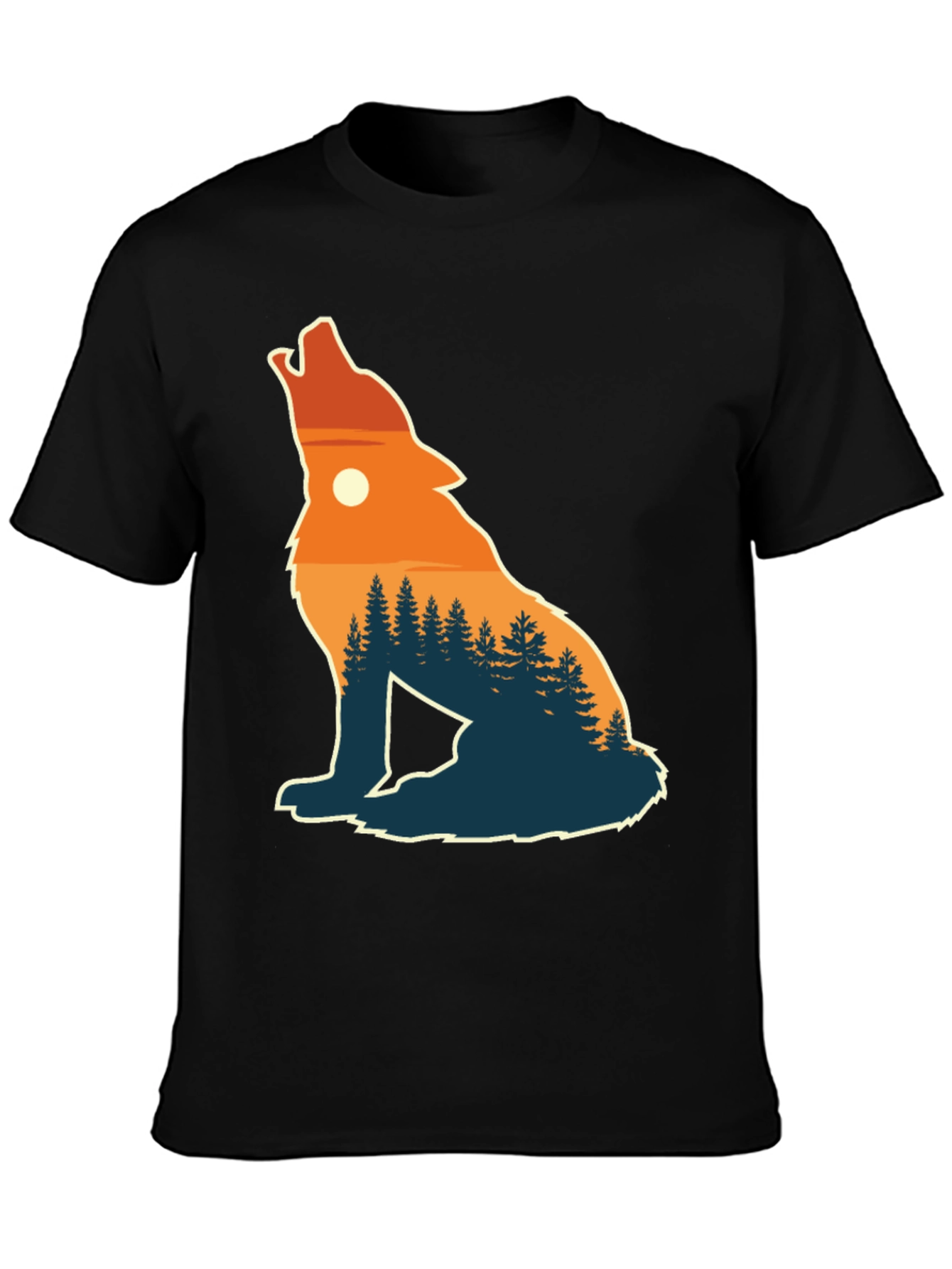 Wolf Silhouette Nature T-Shirt