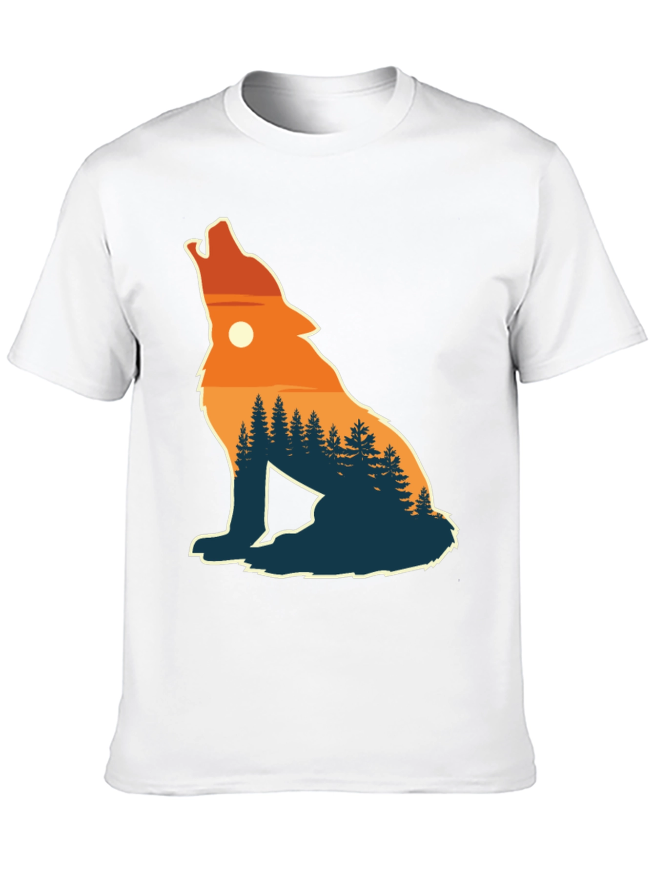 Wolf Silhouette Nature T-Shirt