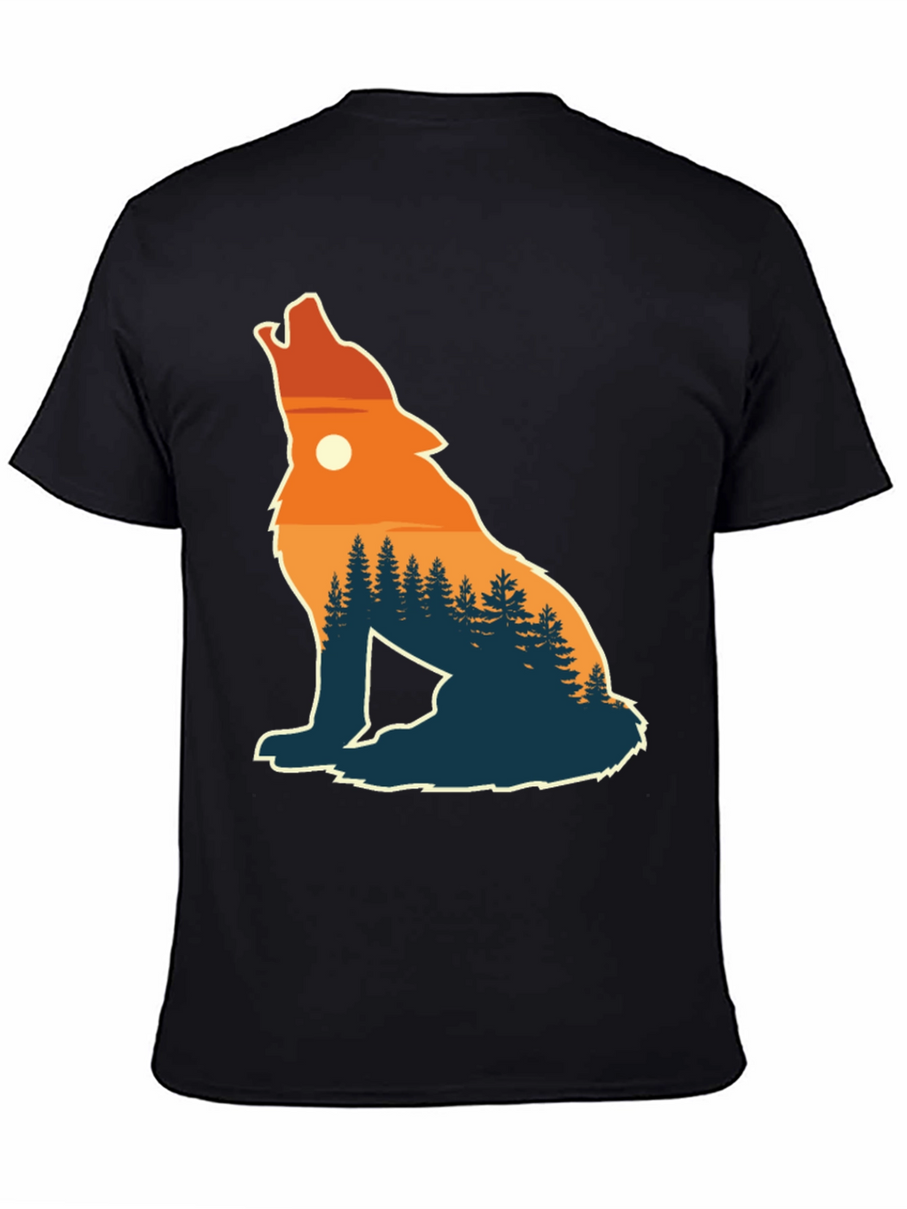 Wolf Silhouette Nature T-Shirt