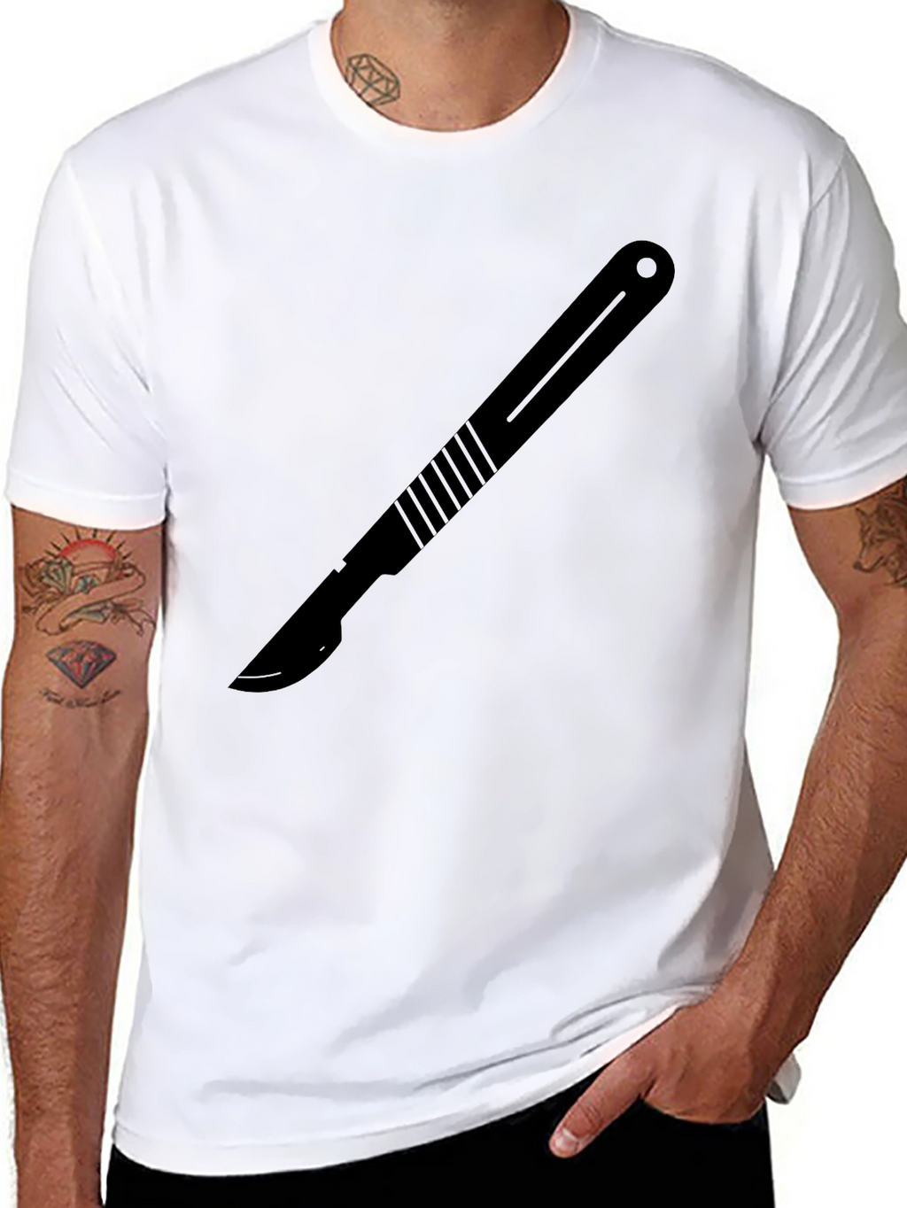 Scalpel Graphic T-Shirt - Cool Surgical Design