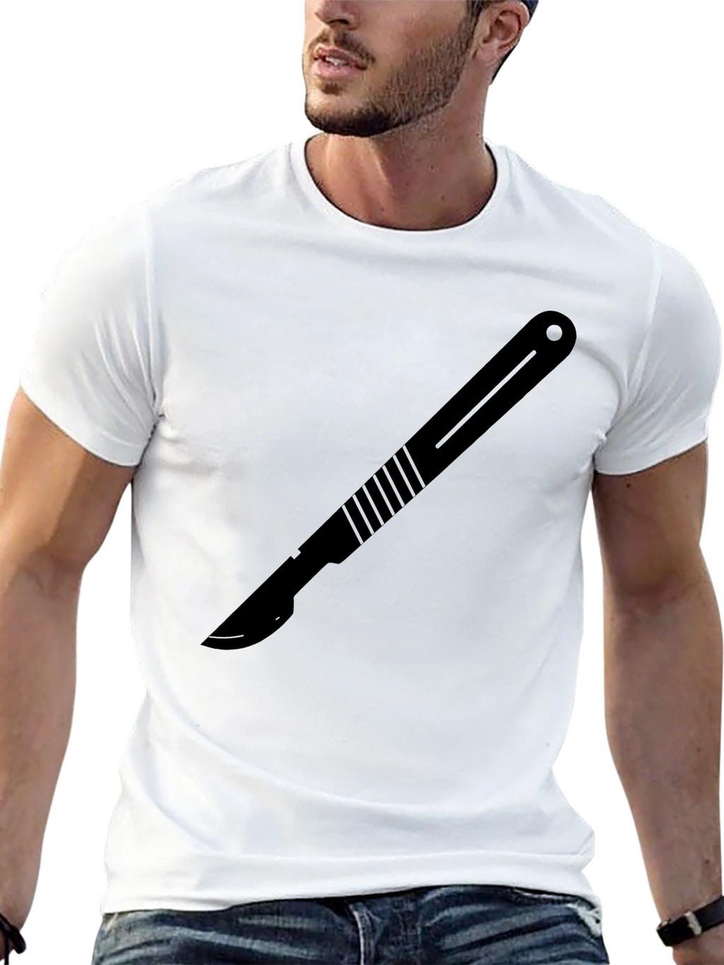 Scalpel Graphic T-Shirt - Cool Surgical Design