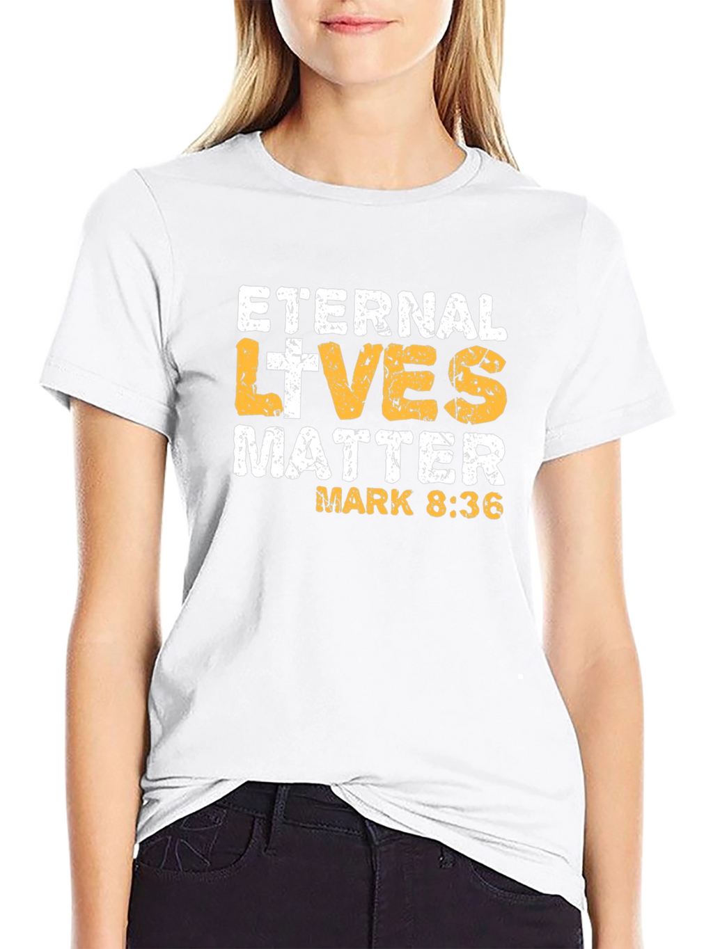 Eternal Lives Matter T-Shirt - Mark 8:36 Black