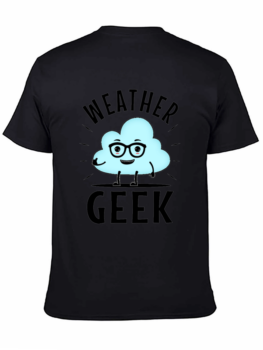 Weather Geek T-Shirt - Black Cotton Tee