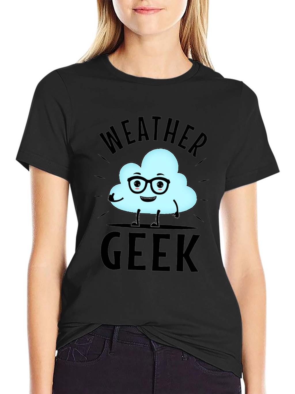 Weather Geek T-Shirt - Black Cotton Tee