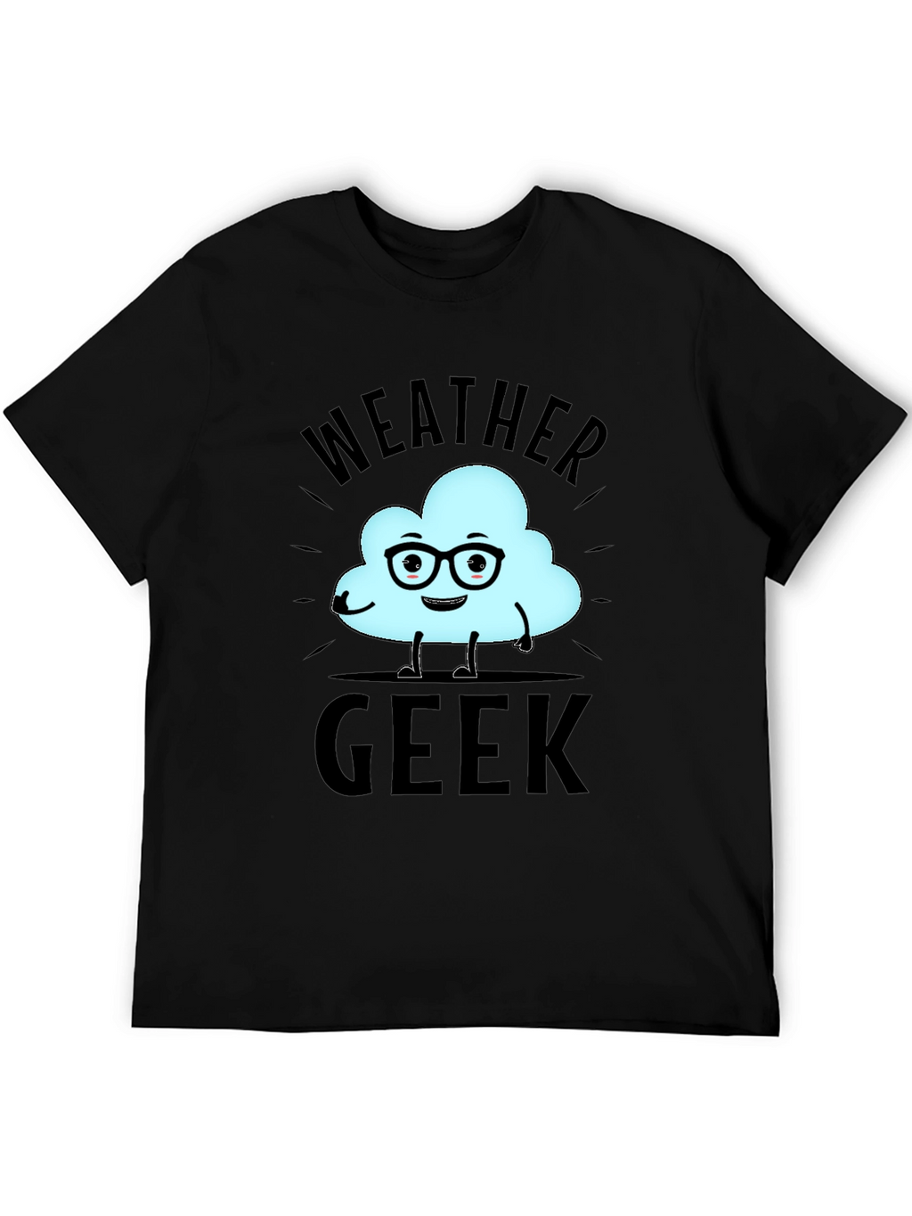 Weather Geek T-Shirt - Black Cotton Tee
