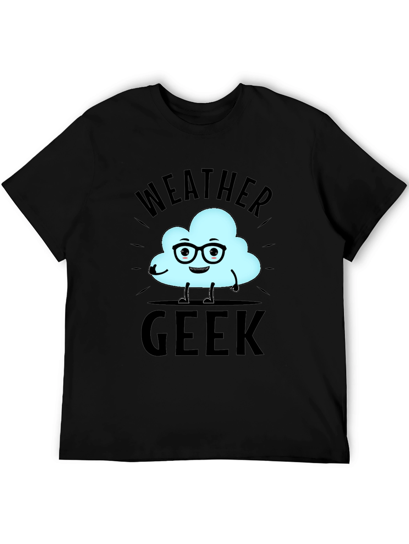 Weather Geek T-Shirt - Black Cotton Tee