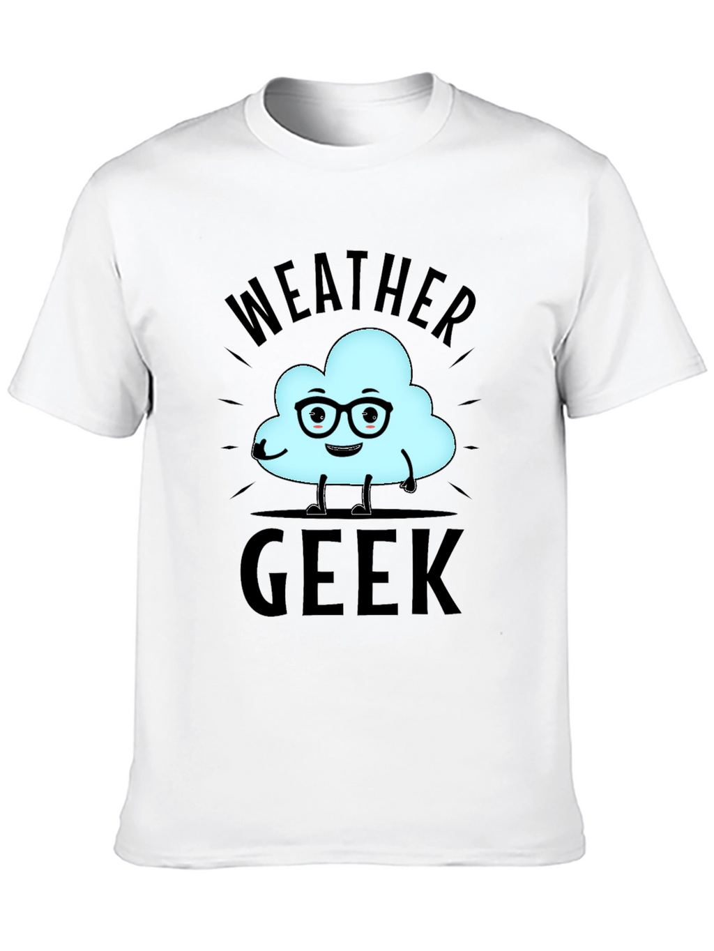 Weather Geek T-Shirt - Black Cotton Tee