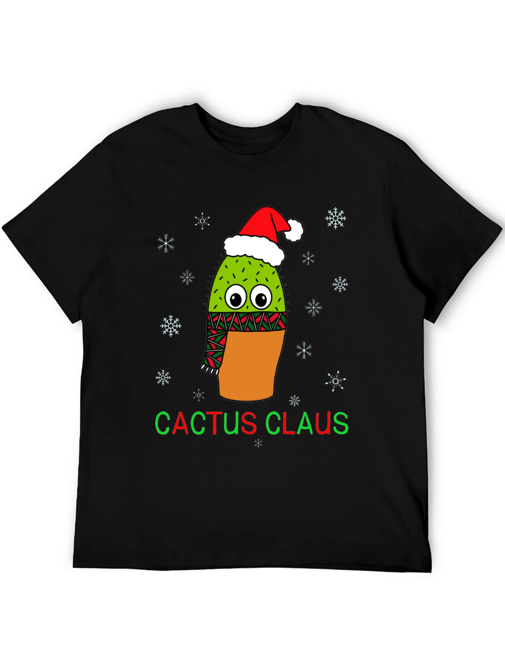 Cactus Claus Christmas Graphic Tee