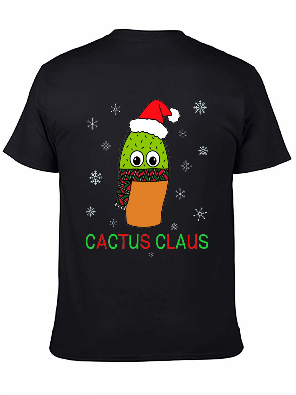 Cactus Claus Christmas Graphic Tee