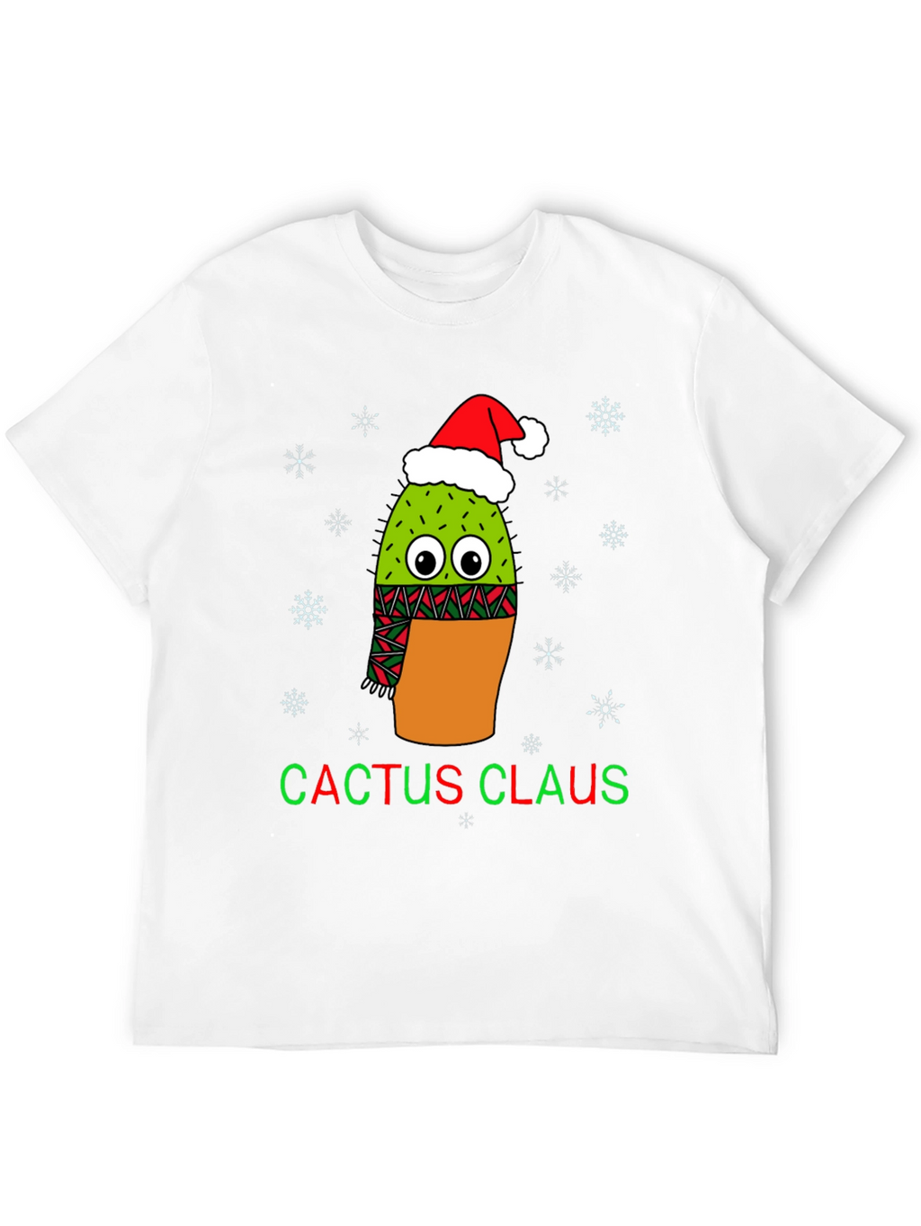 Cactus Claus Christmas Graphic Tee