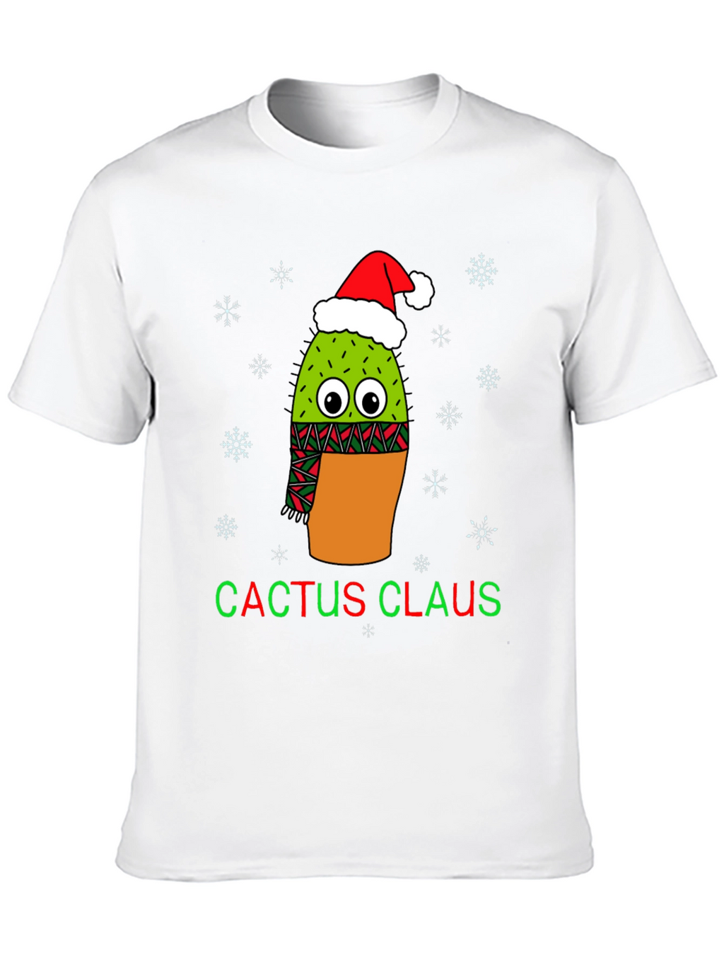 Cactus Claus Christmas Graphic Tee