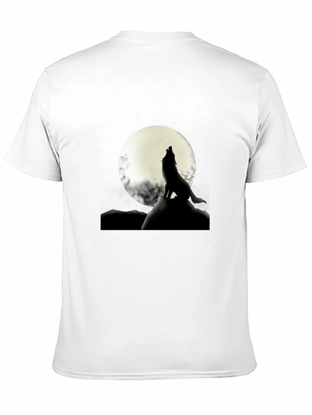 Wolf Howling at Moon Graphic T-Shirt