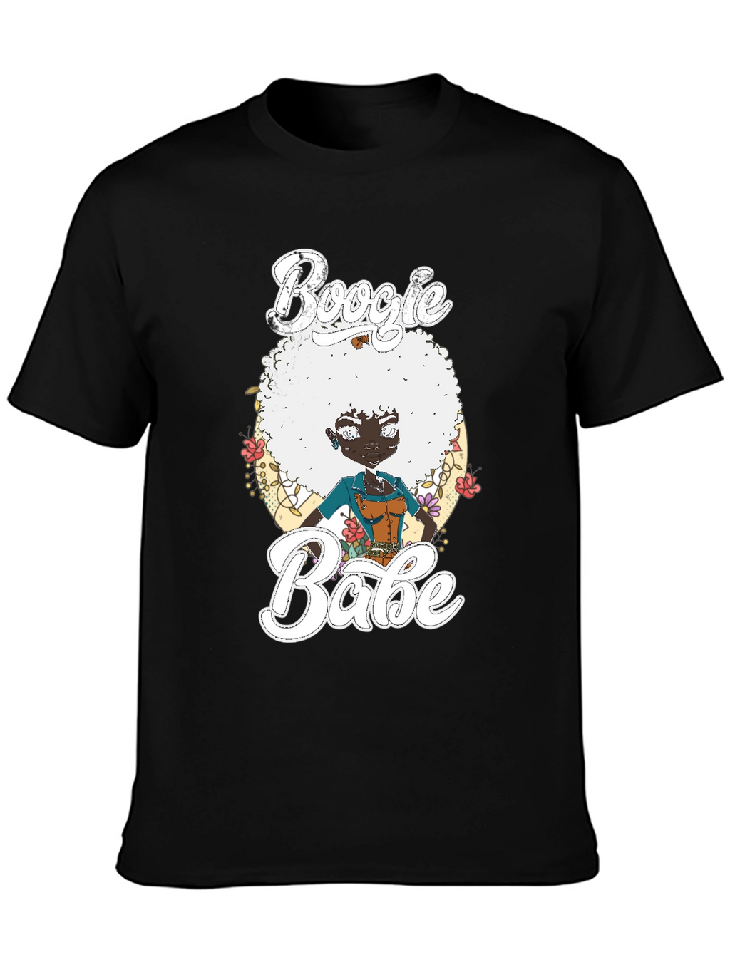 Boogie Babe T-Shirt Black Cotton Tee