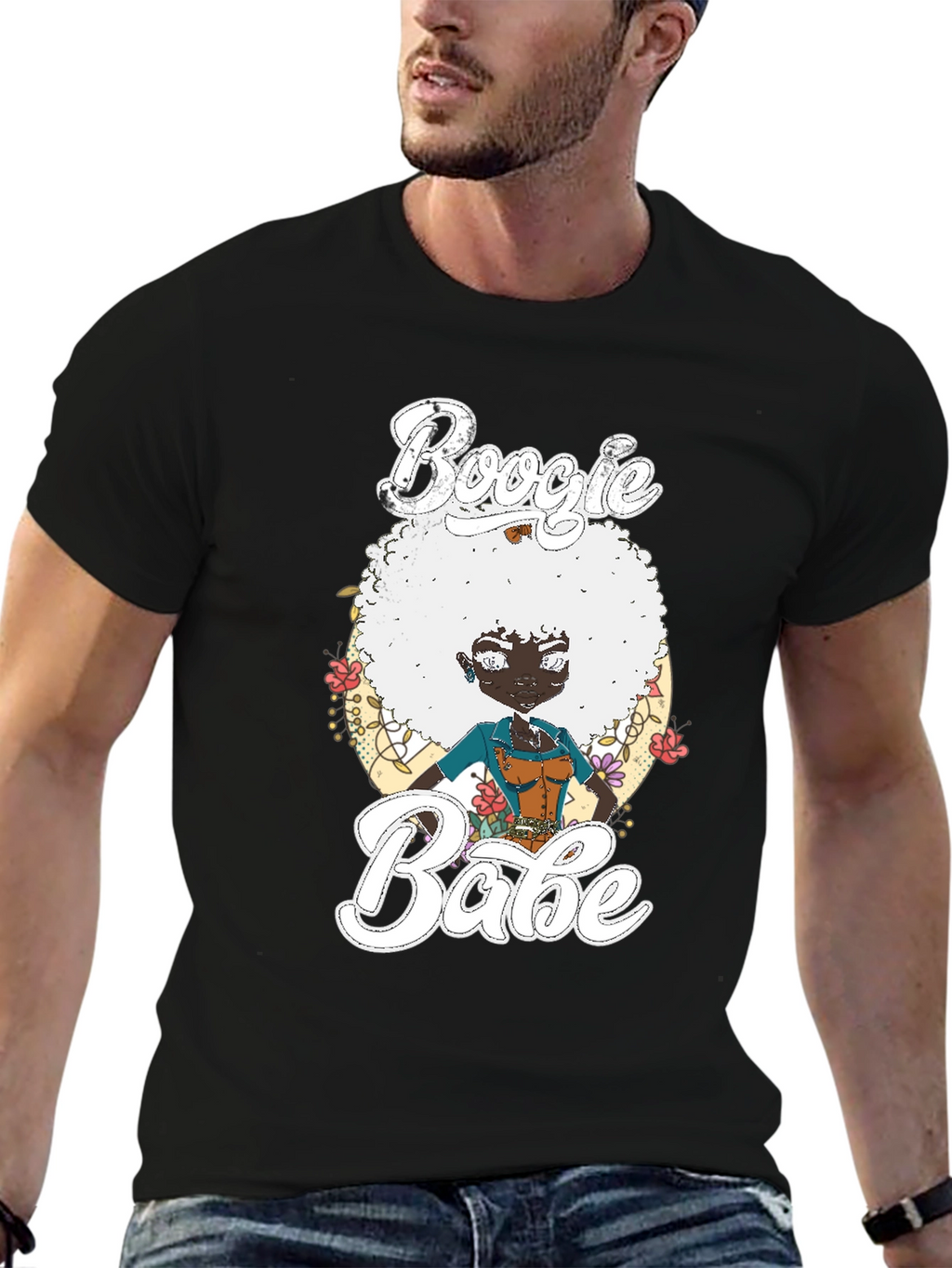 Boogie Babe T-Shirt Black Cotton Tee