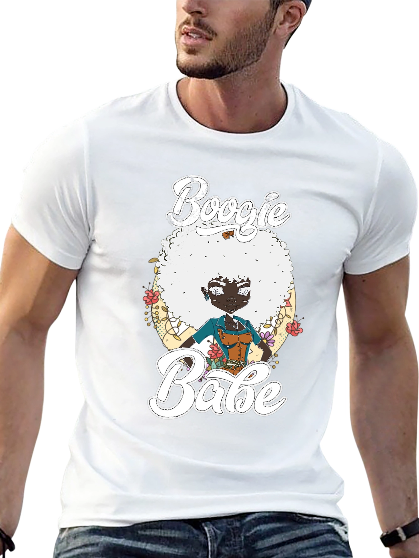Boogie Babe T-Shirt Black Cotton Tee