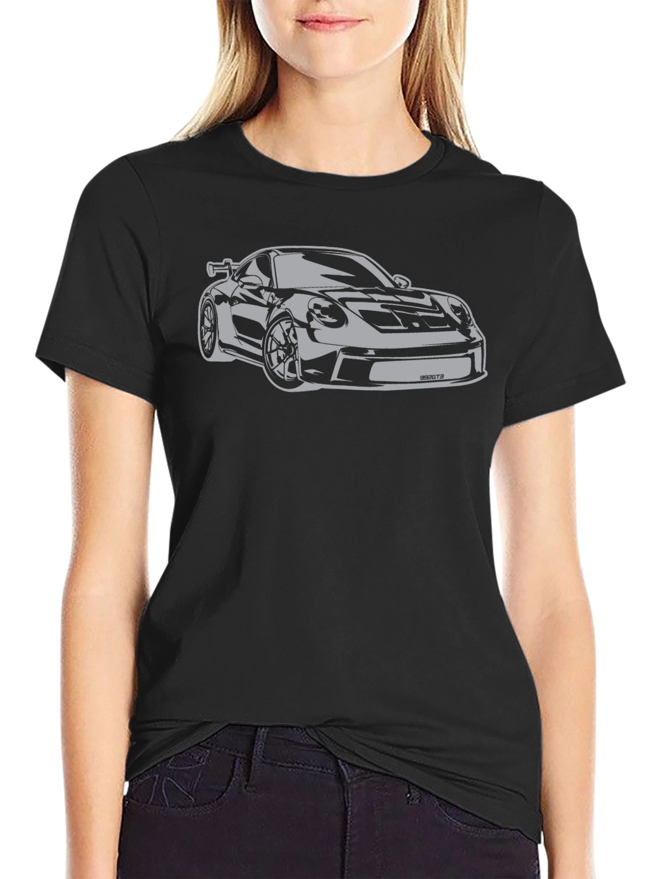 Sleek Car Graphic Tee - Modern Automotive Style