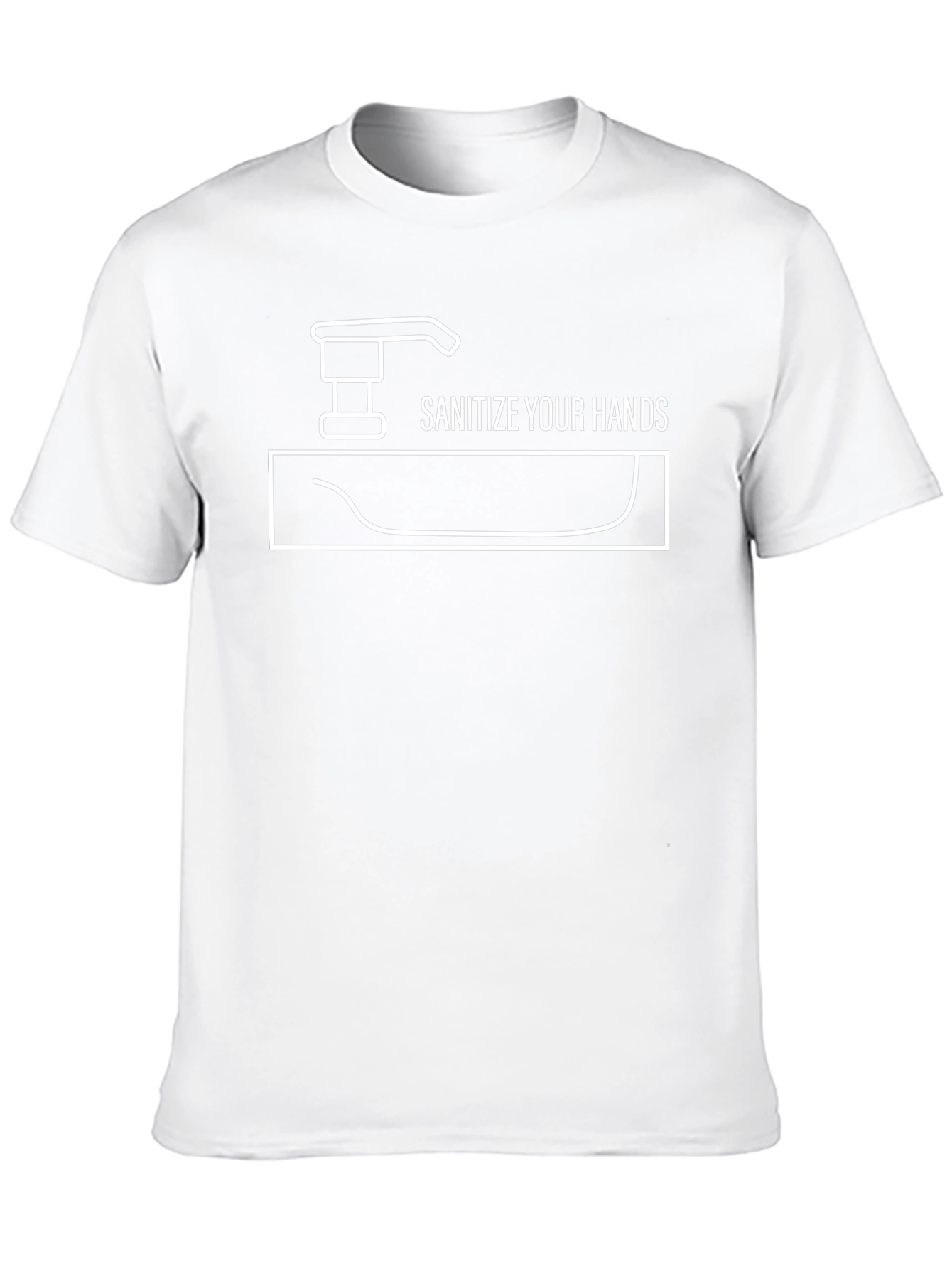 Sanitize Your Hands Graphic Tee - Black