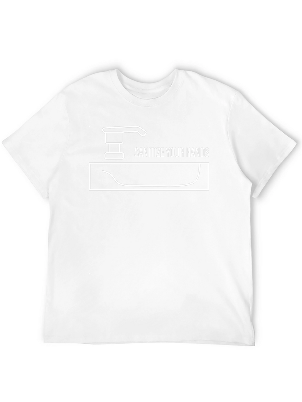 Sanitize Your Hands Graphic Tee - Black